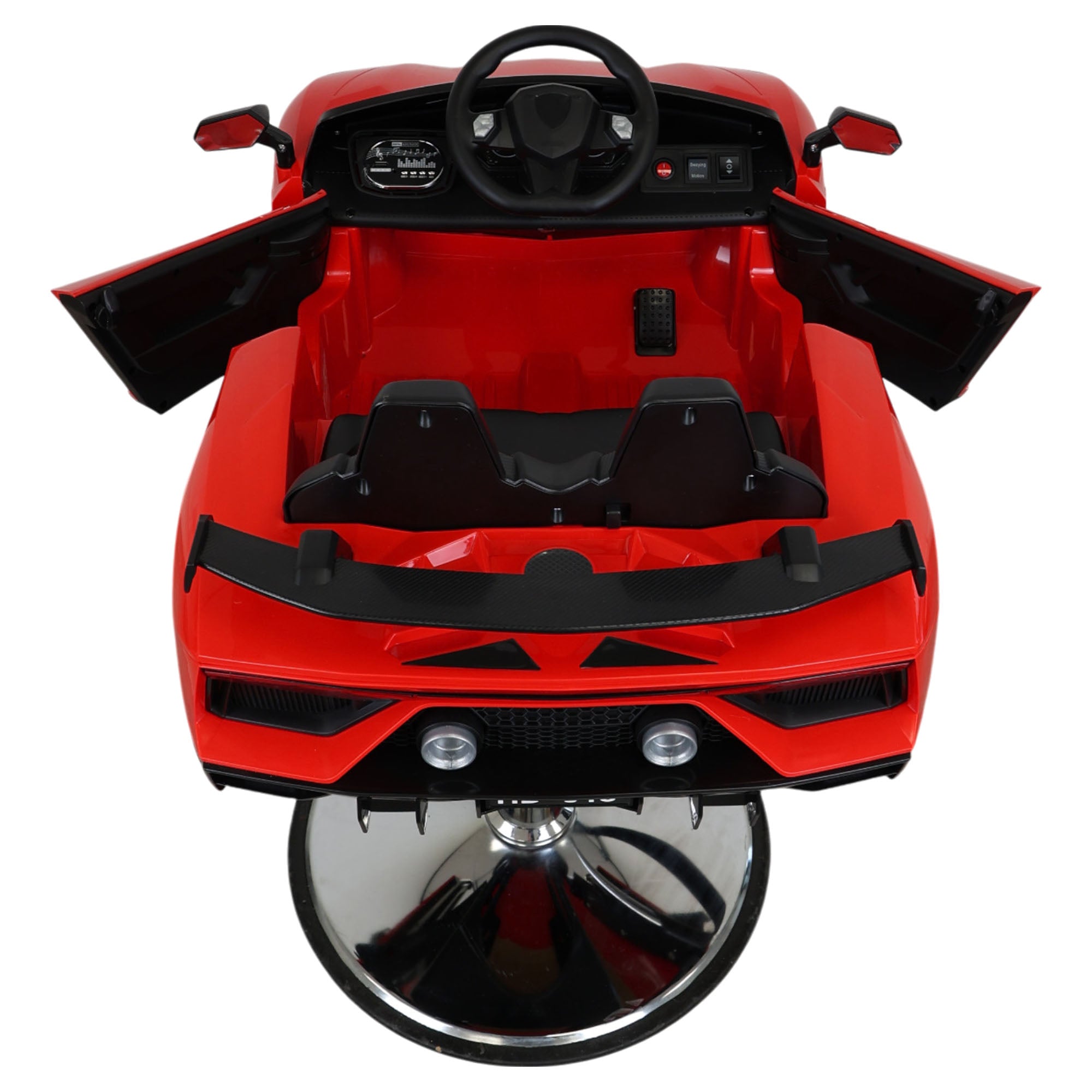 Kids Barber Chairs - Luxury Supercar Style Red