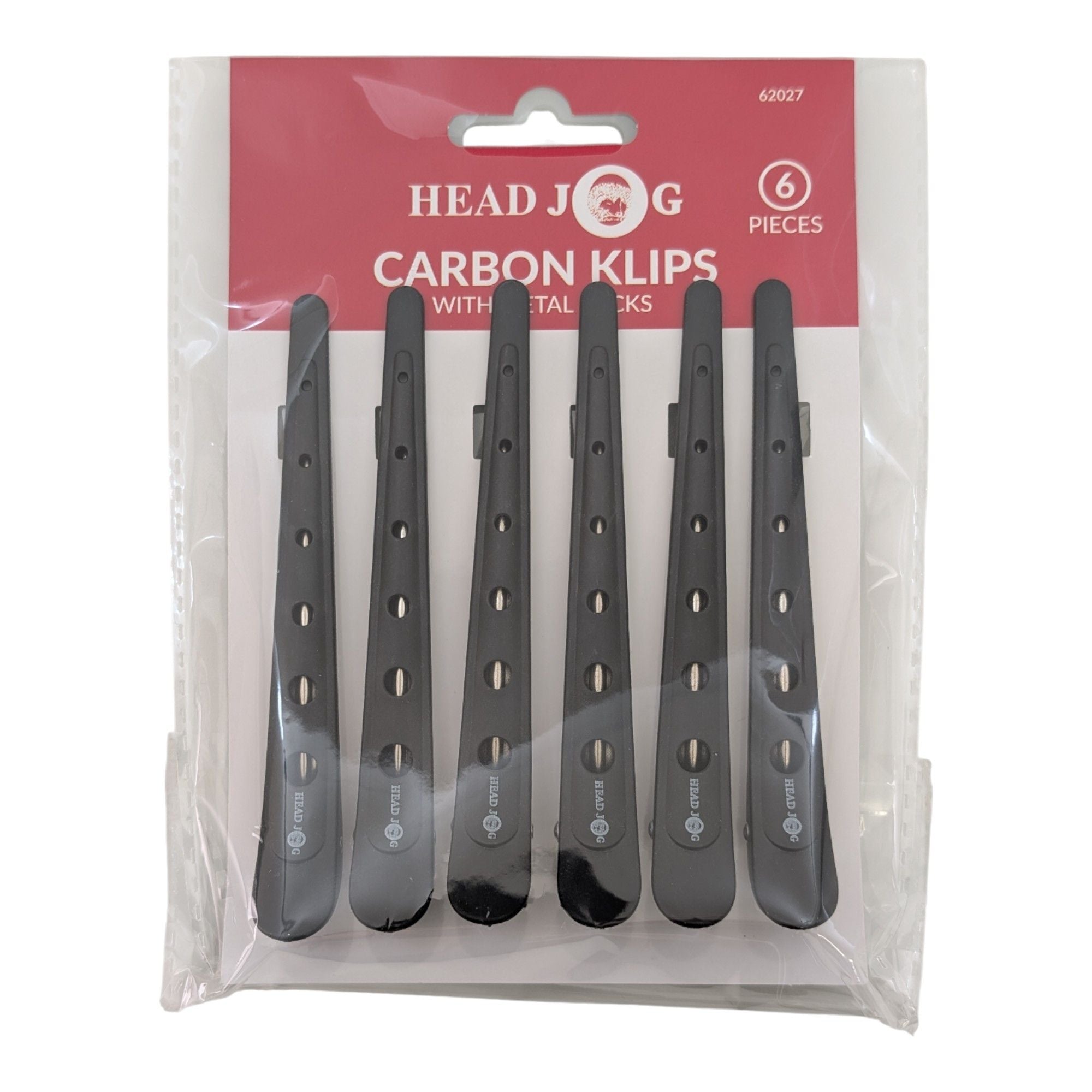 Head Jog - Carbon Klips With Metal Backs 6pcs