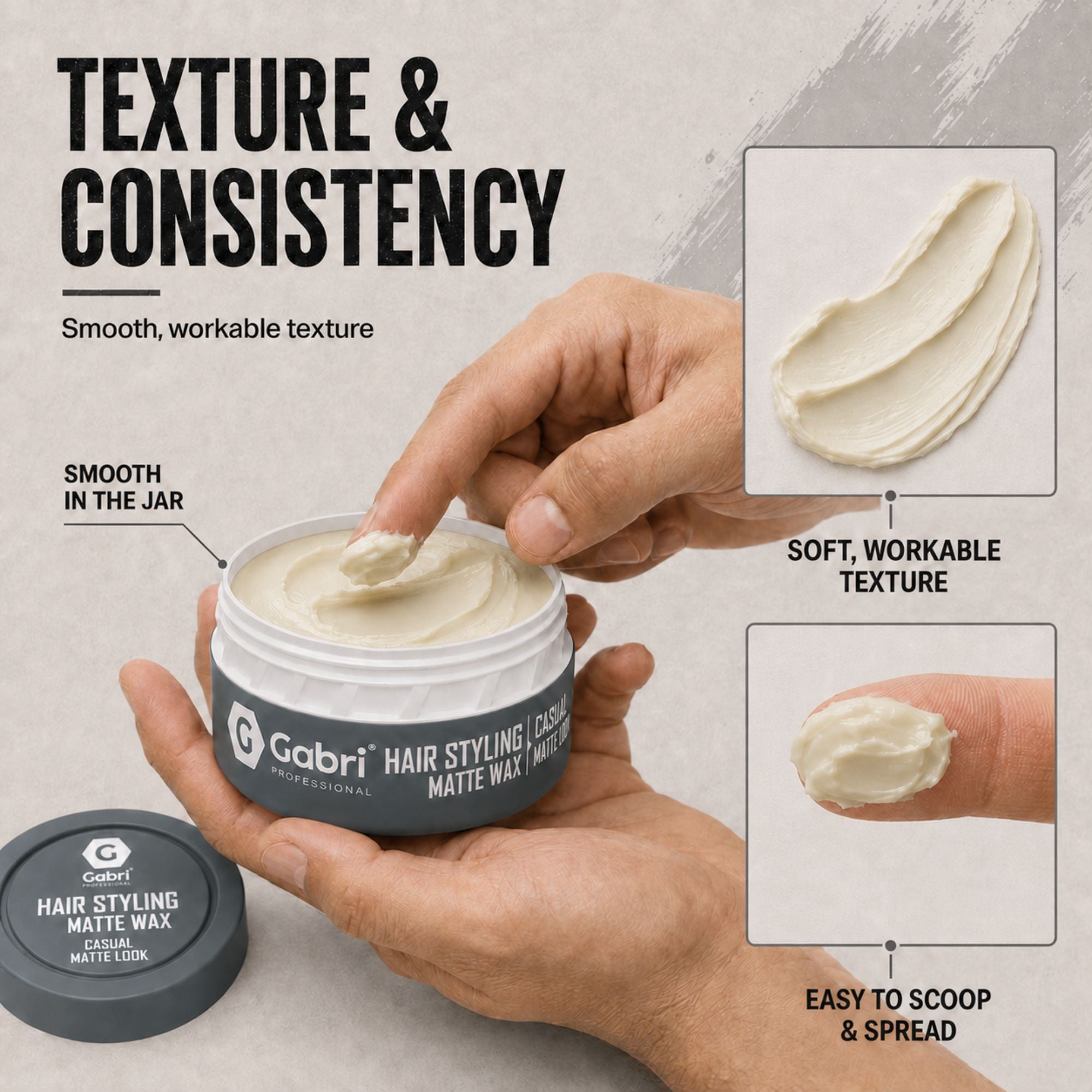 Gabri Professional - Hair Styling Aqua Wax Casual Matte Look 150ml