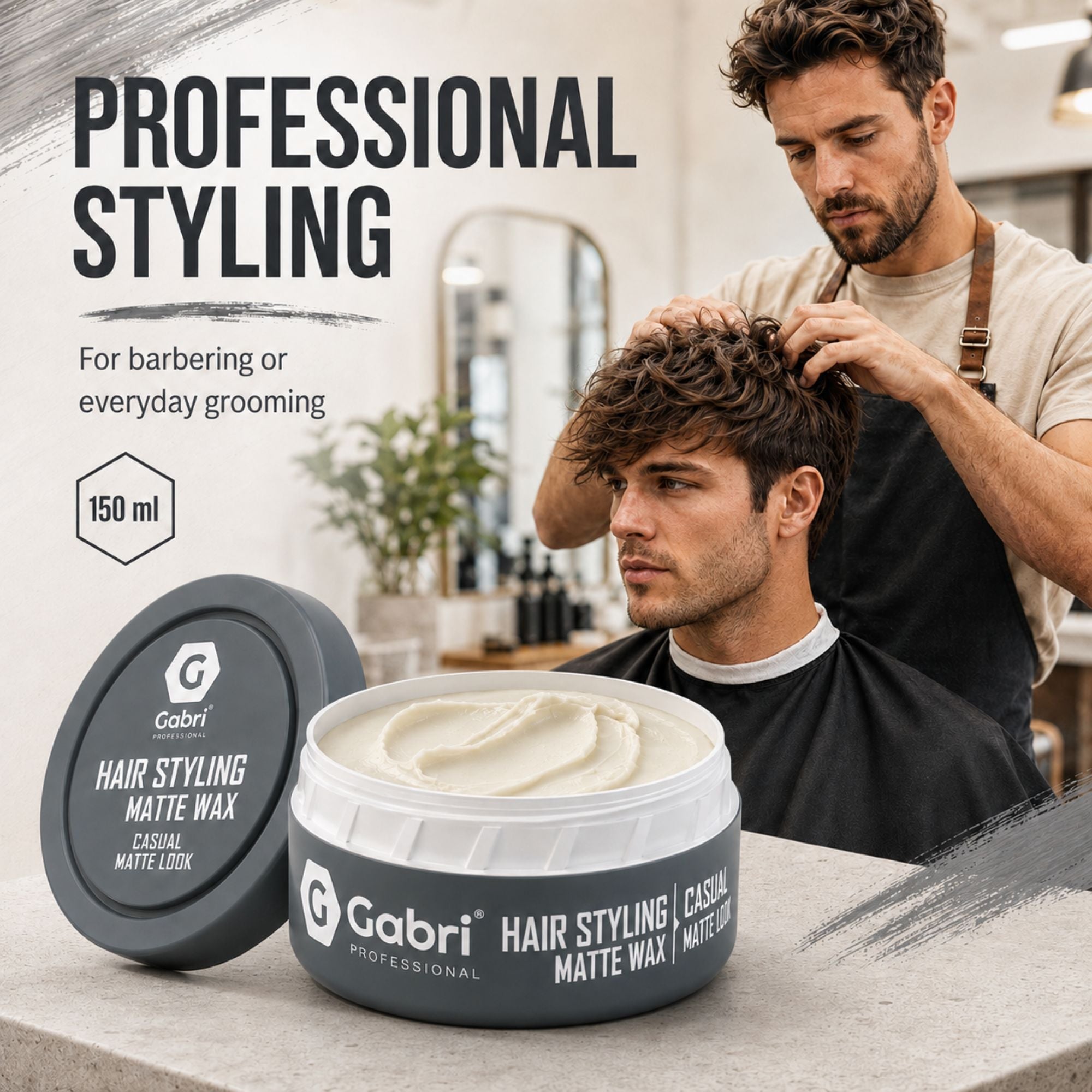Gabri Professional - Hair Styling Aqua Wax Casual Matte Look 150ml