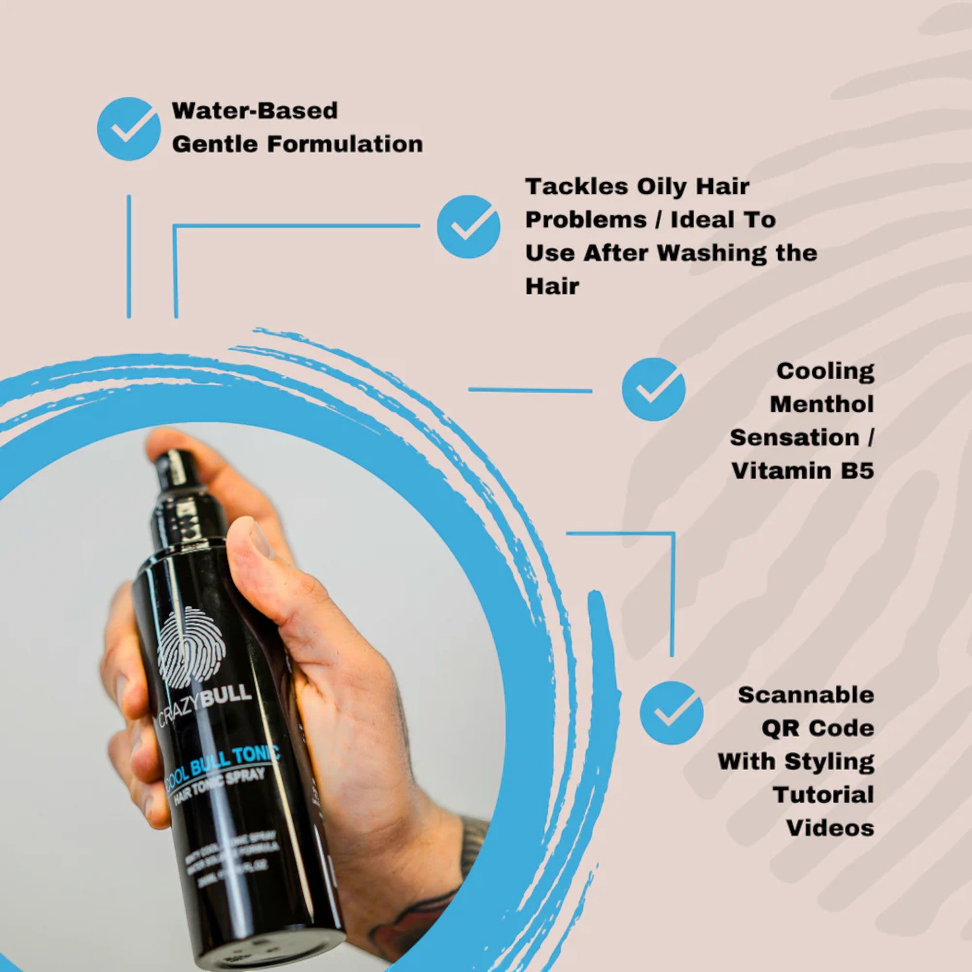 Crazy Bull - Cool Bull Hair Tonic Spray 200ml