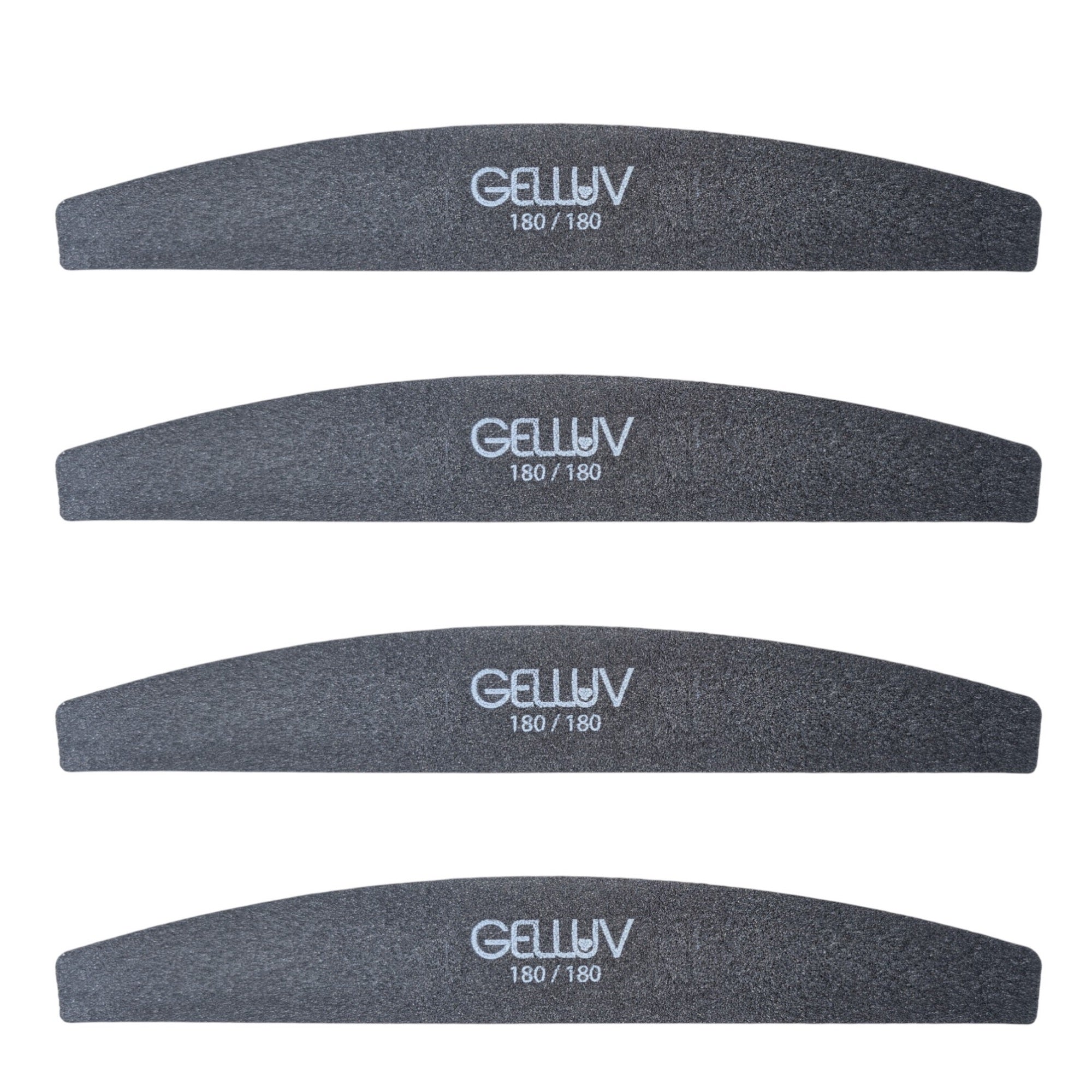 Gelluv - Double Sided Curved Files 180/180 Grit (Pack of 4)