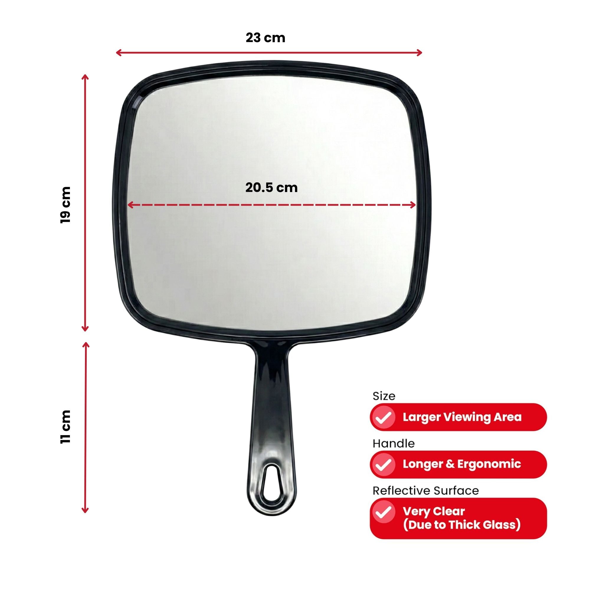 DMI Professional - Lollipop Mirror Black