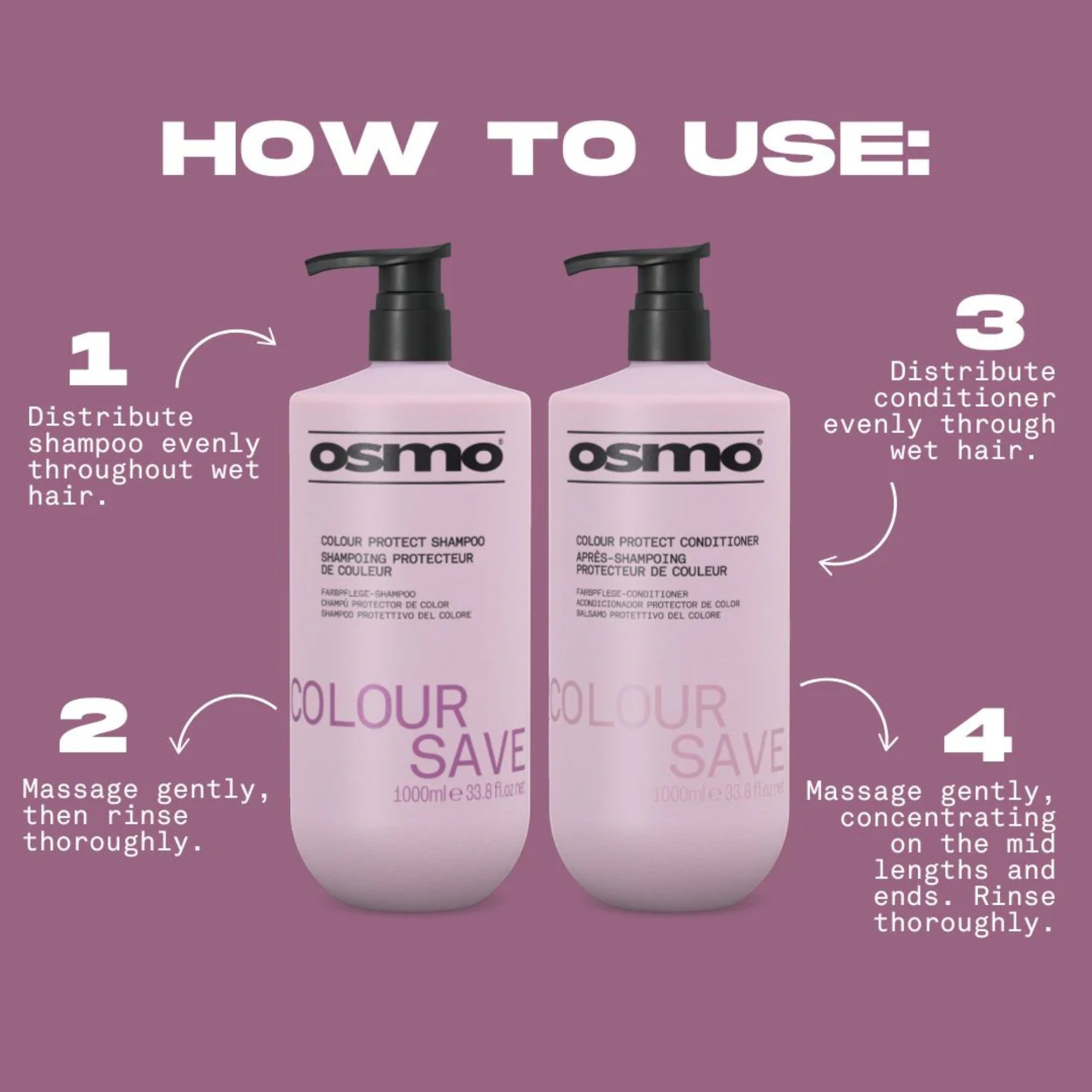Osmo - DUO Colour Save Shampoo & Conditioner