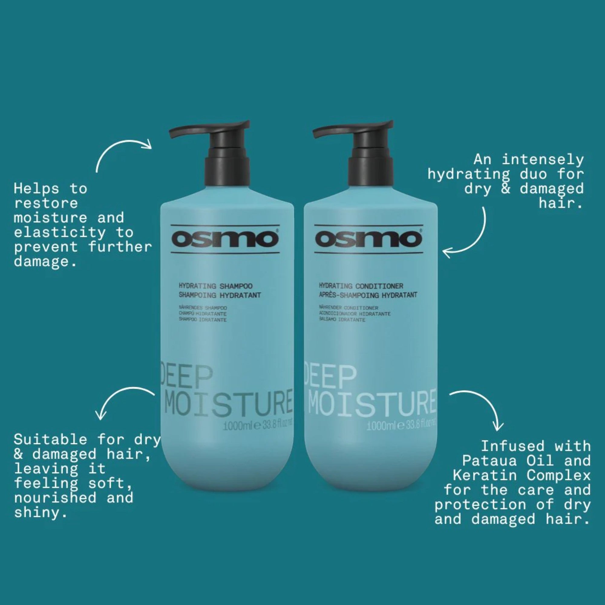 Osmo - DUO Deep Moisture Shampoo & Conditioner