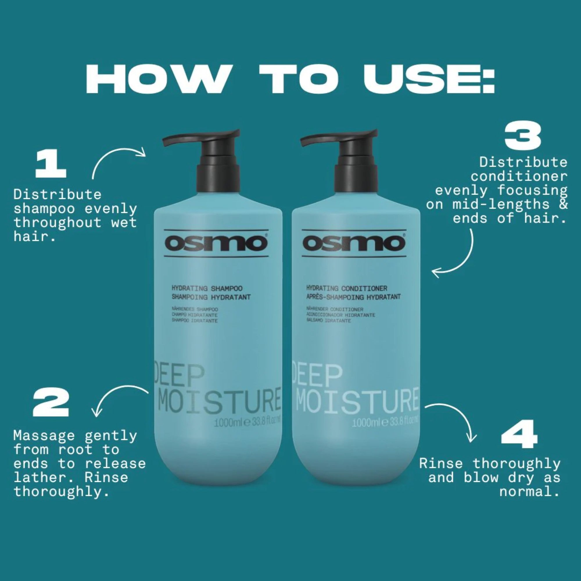 Osmo - DUO Deep Moisture Shampoo & Conditioner