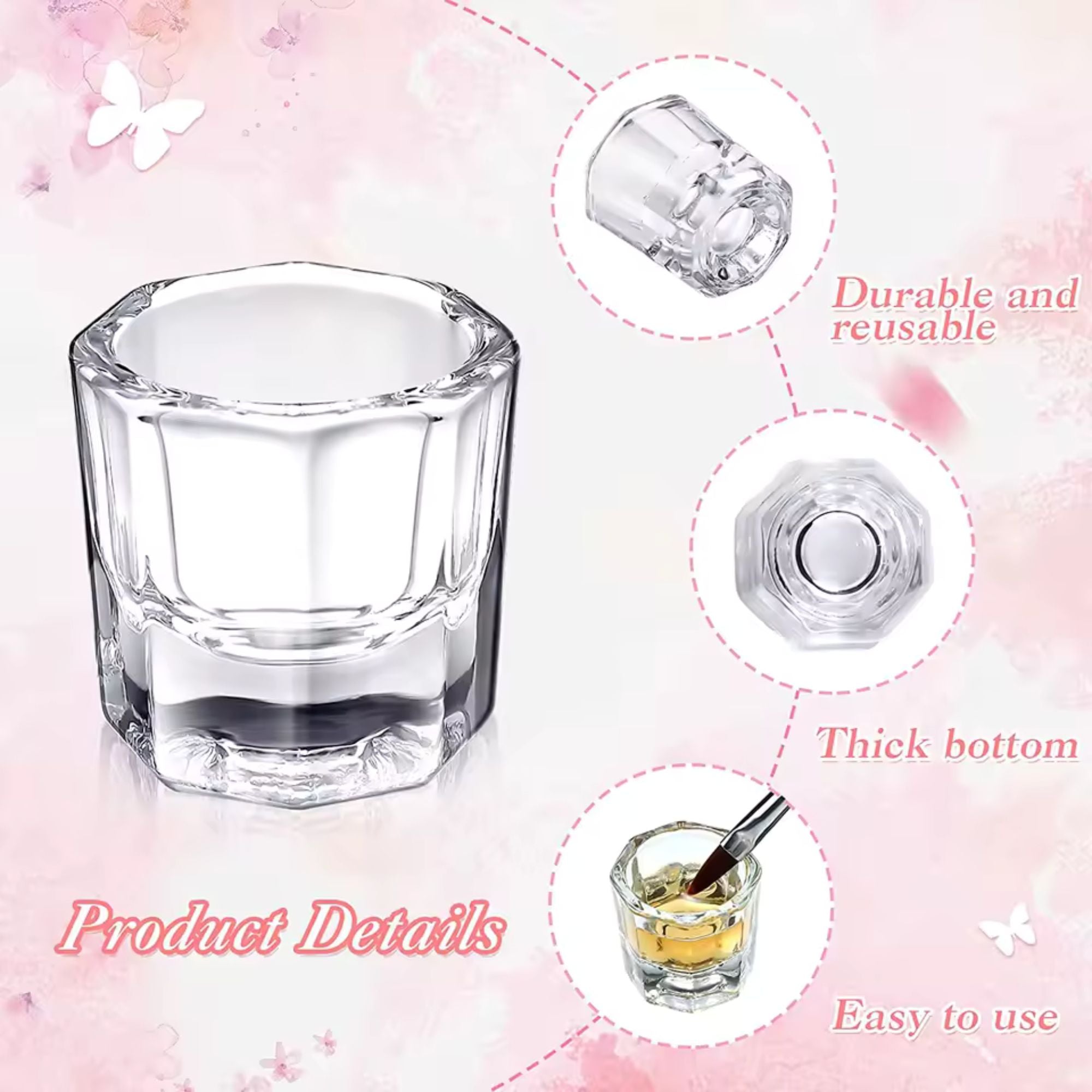 Pure Nails - Dappen Dish Glass
