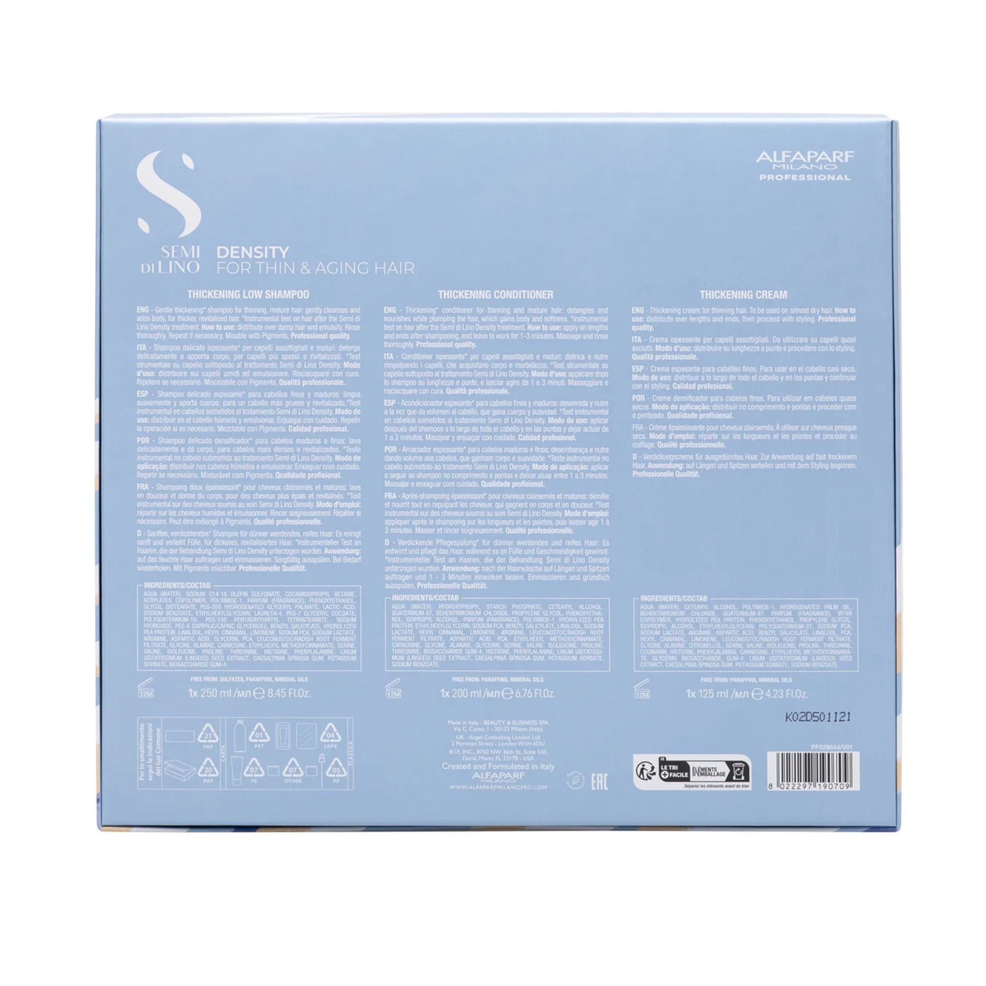 Alfaparf - Semi di Lino Density Thickening Holiday Set