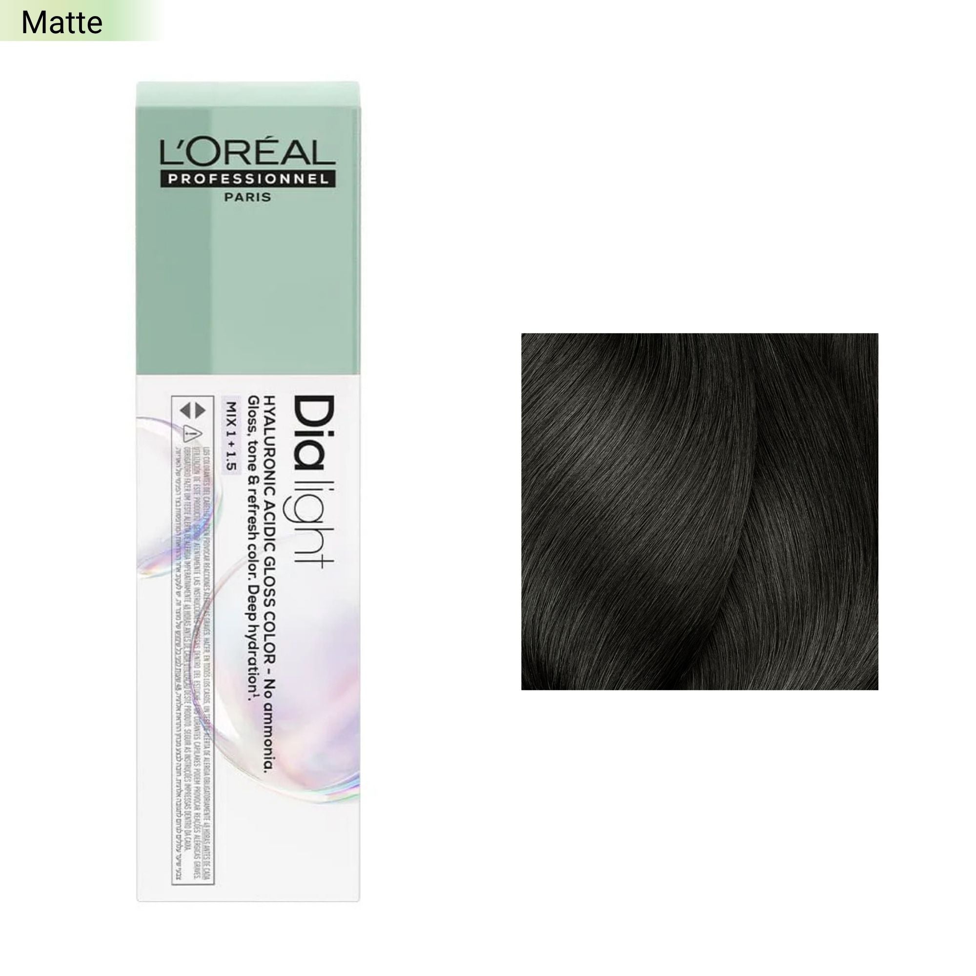 Loreal Professionnel - Dia Light Demi Permanent Hyaluronic Acidic Gloss Colour Matte Series 60ml