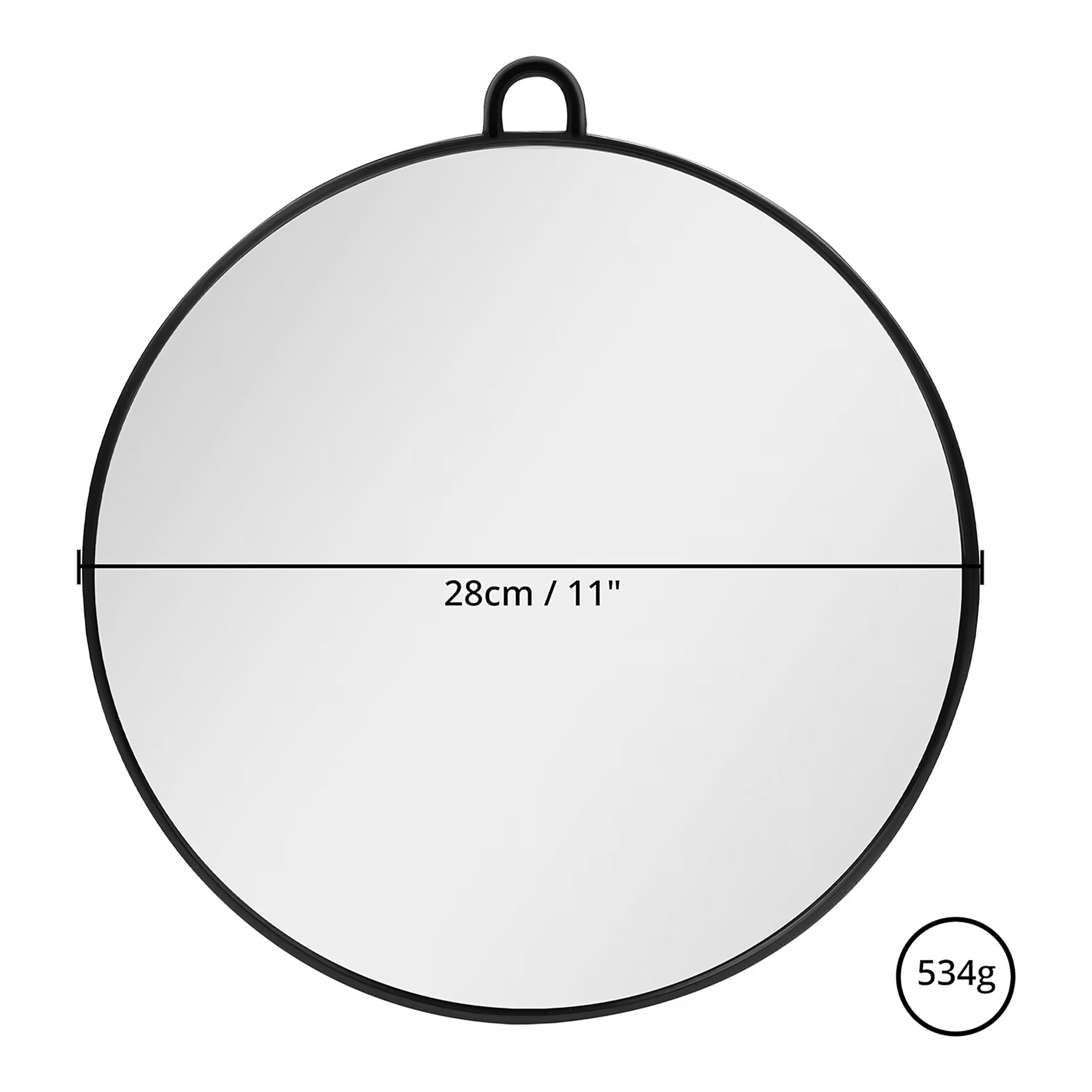 Gabri - Salon Mirror Round Handheld & Wall 28cm