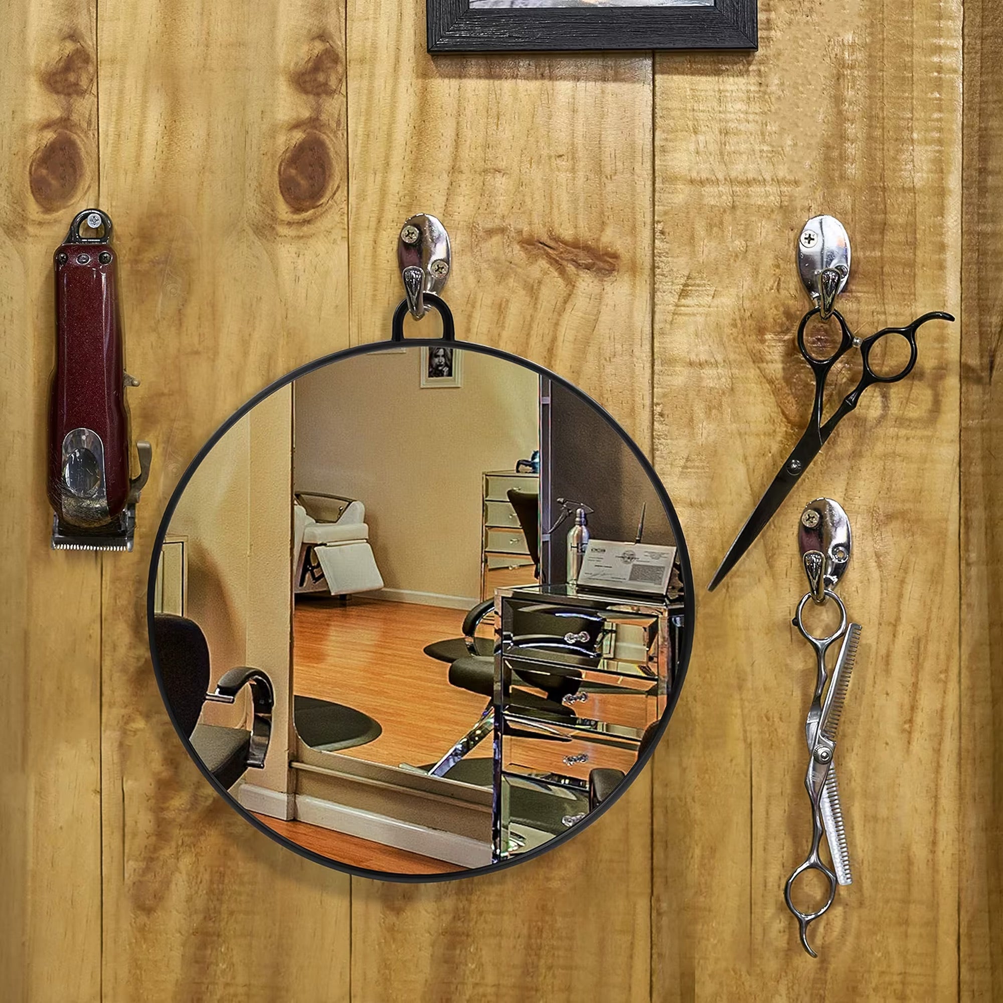 Gabri - Salon Mirror Round Handheld & Wall 28cm