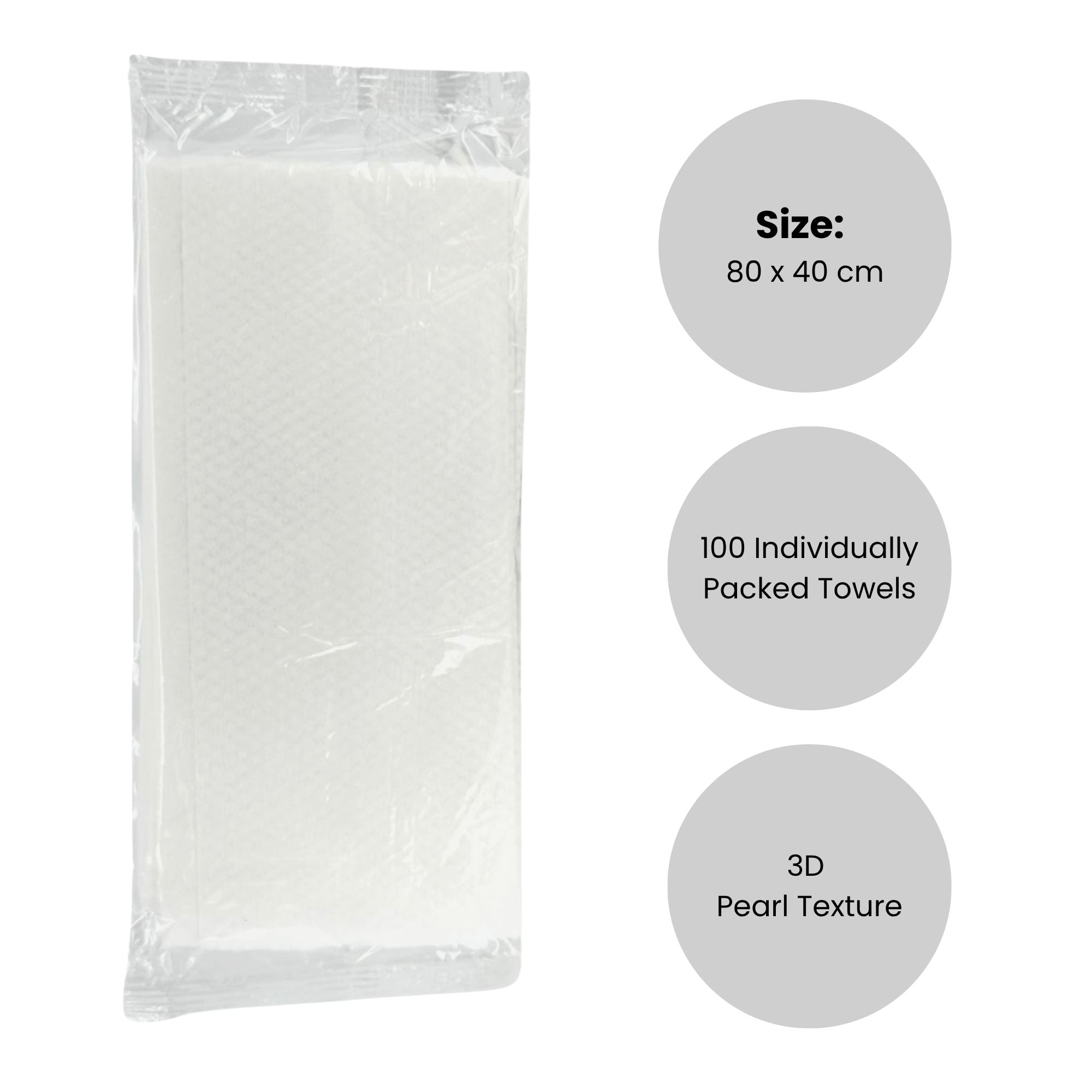 Gabri - Disposable Hairdressing Towels 100 Single Packed 40x80cm