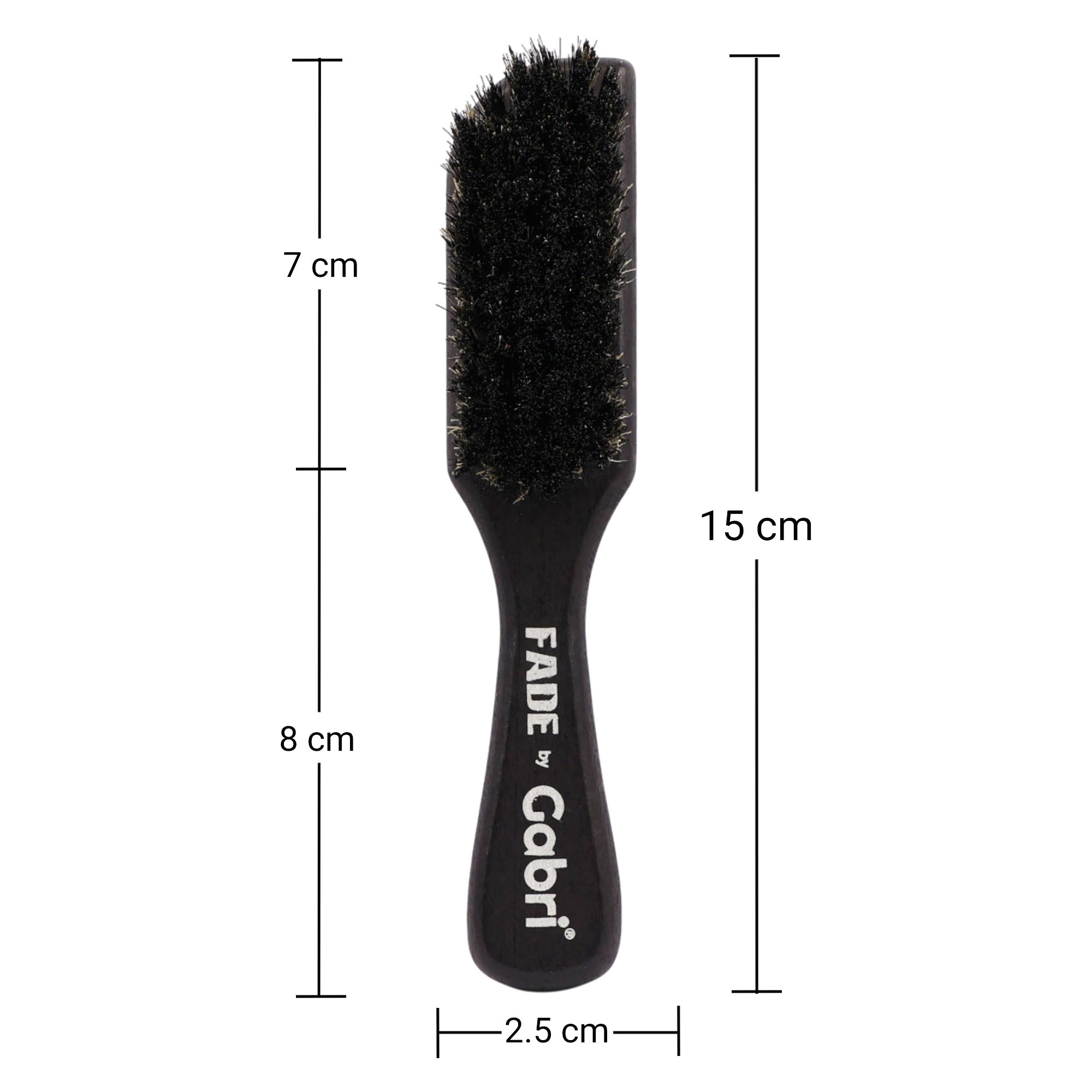 Gabri - Skin Fade Brush Silver Wooden Soft Fader