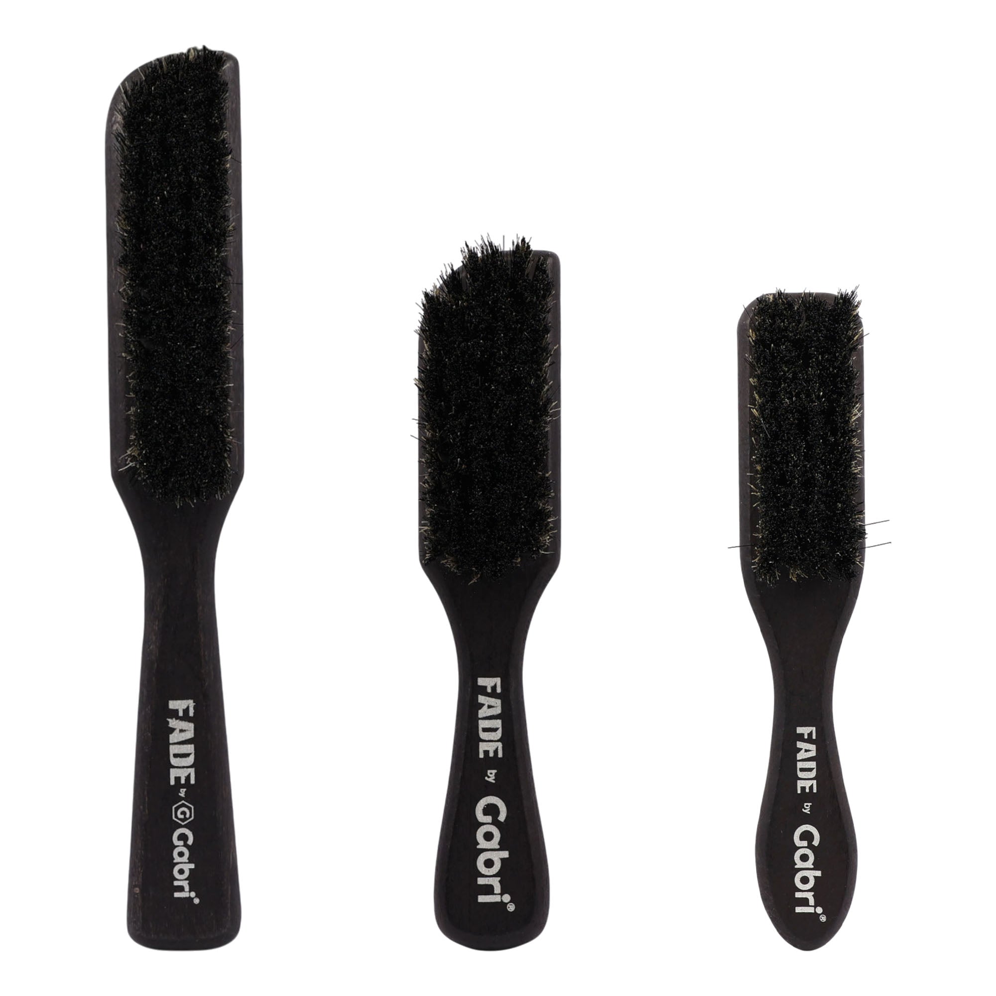 Gabri - Skin Fade Brush Silver Wooden Soft Fader
