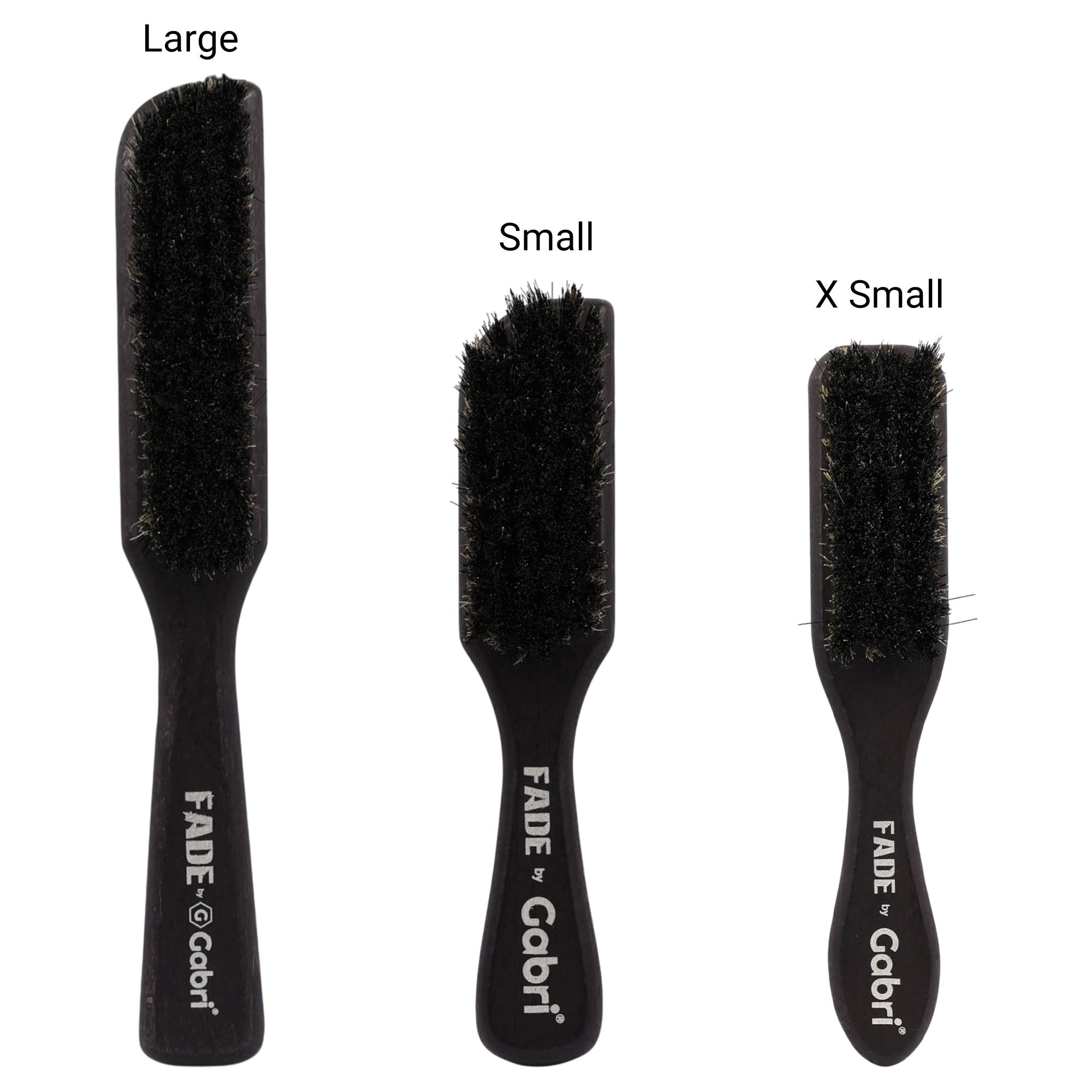 Gabri - Skin Fade Brush Silver Wooden Soft Fader