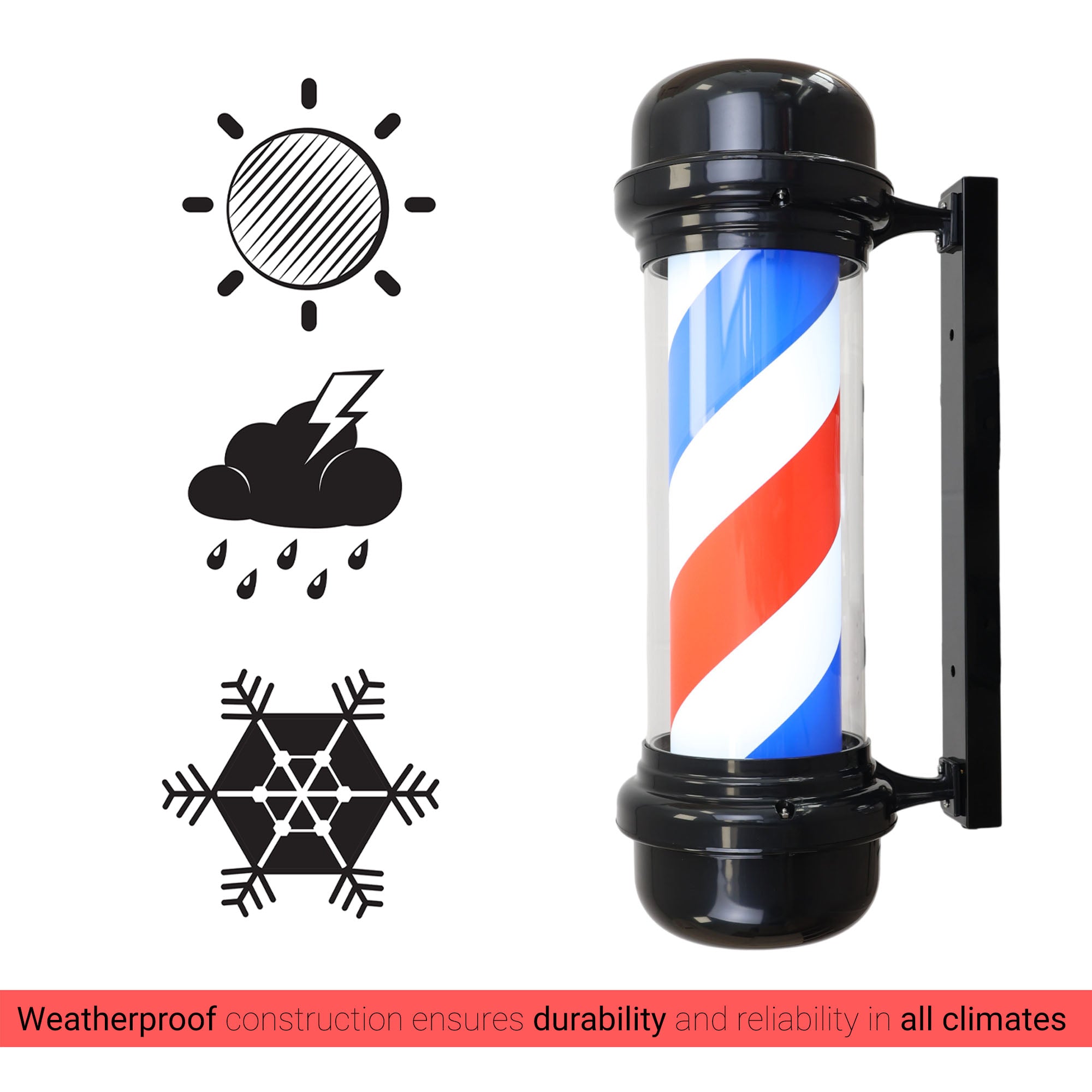 Gabri - Classic Barber Pole Light 71cm