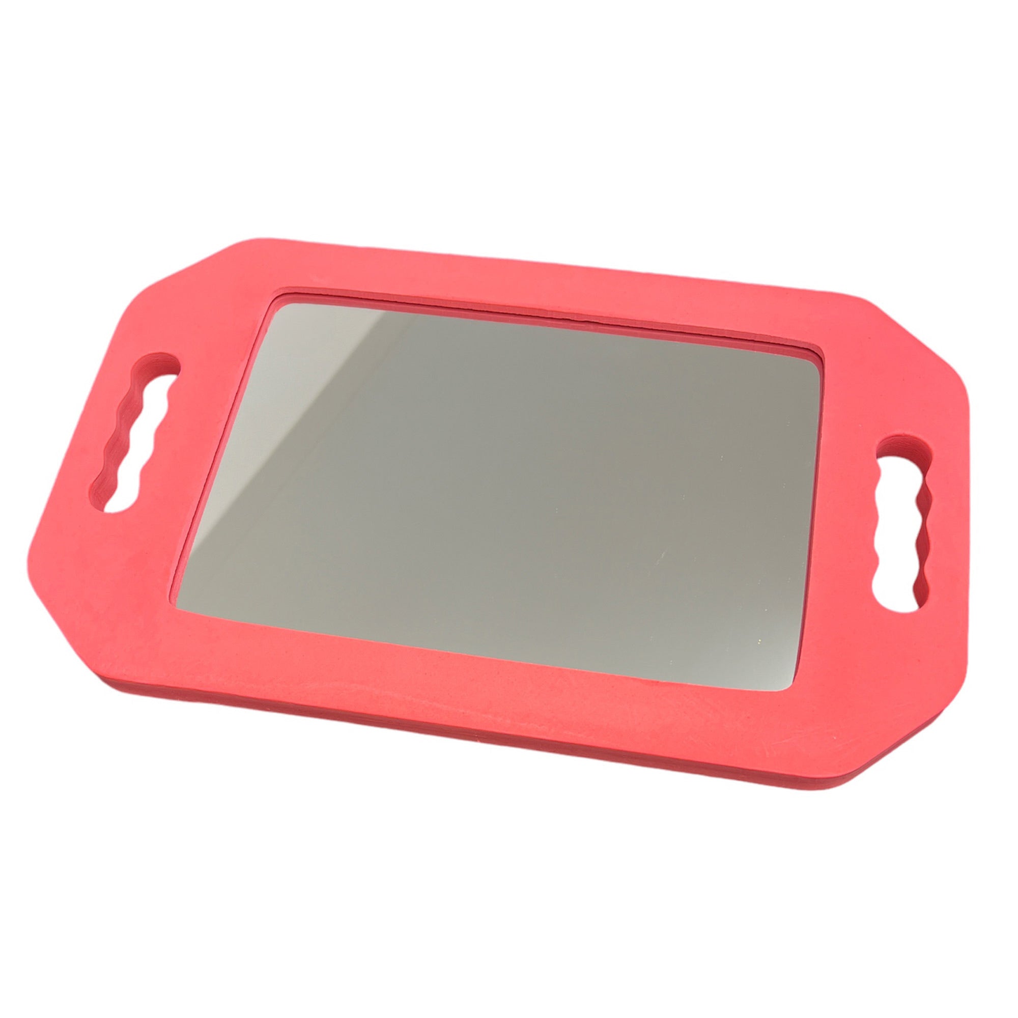 Eson - Salon Mirror Two Handed Foam Pink 41x25cm