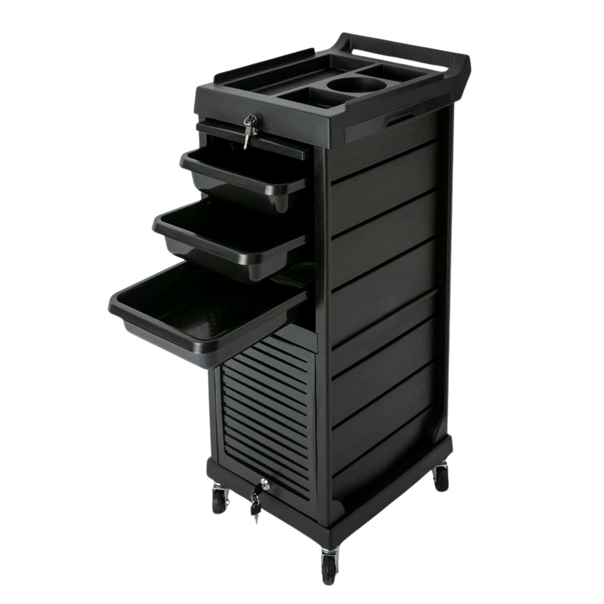 Eson - Hairdresser Multi-Function Trolley With Locking Doors