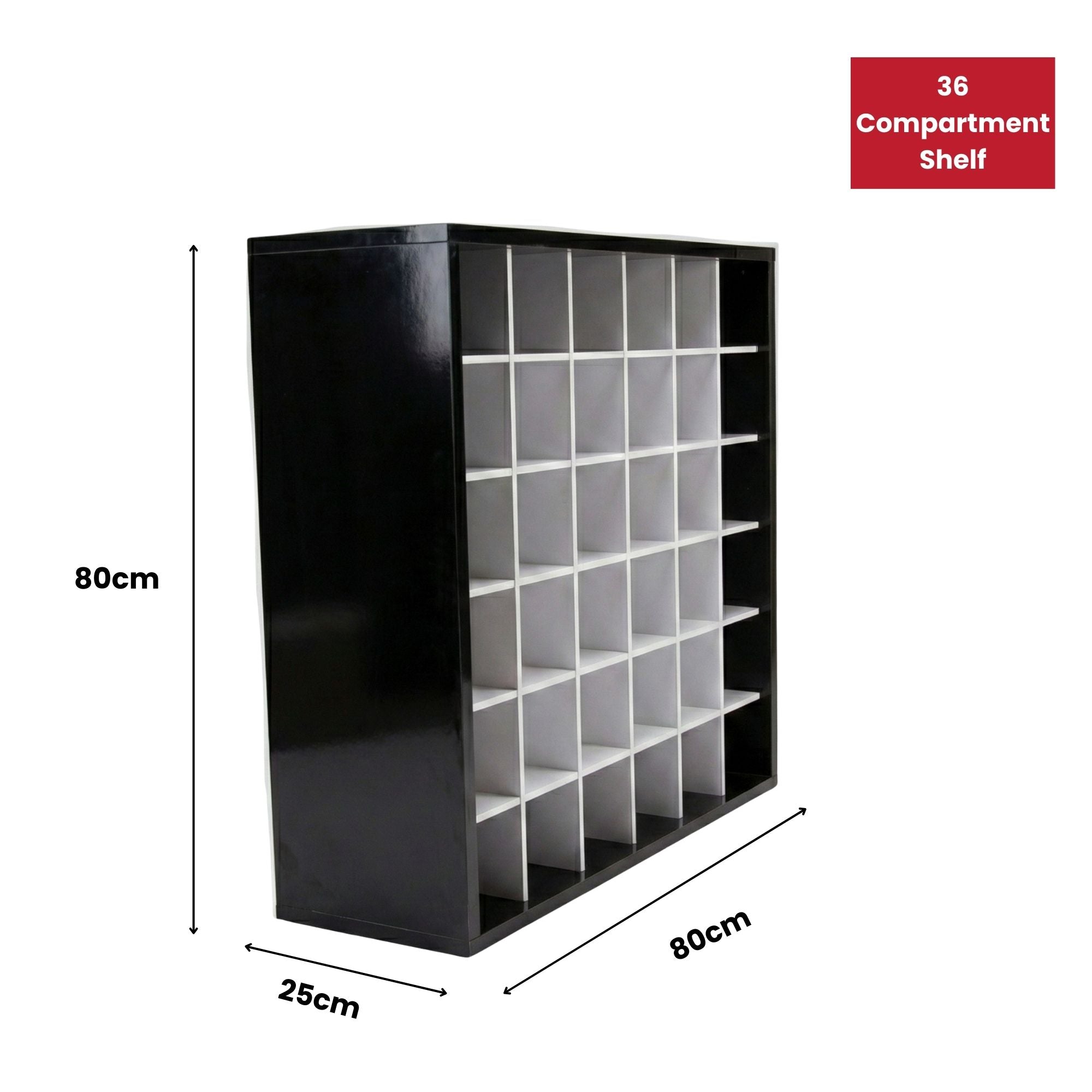 Storage Cabinet - Towel & Colour Organizer Shelf Black