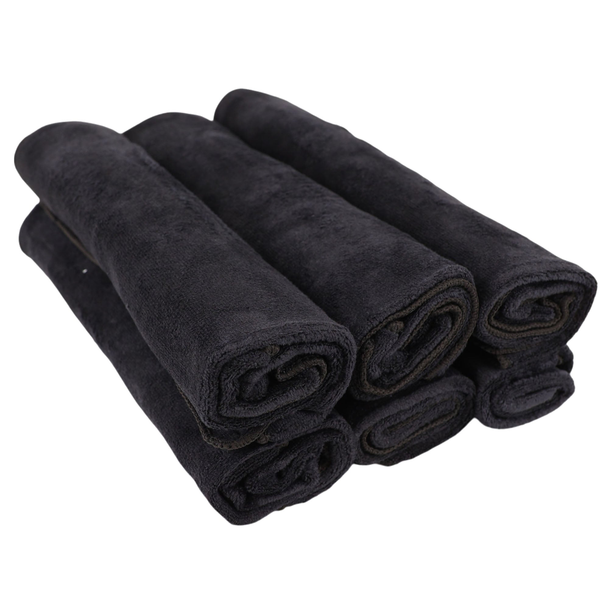 Gabri - Premium Salon Fibre Towel Black (Pack of 6)