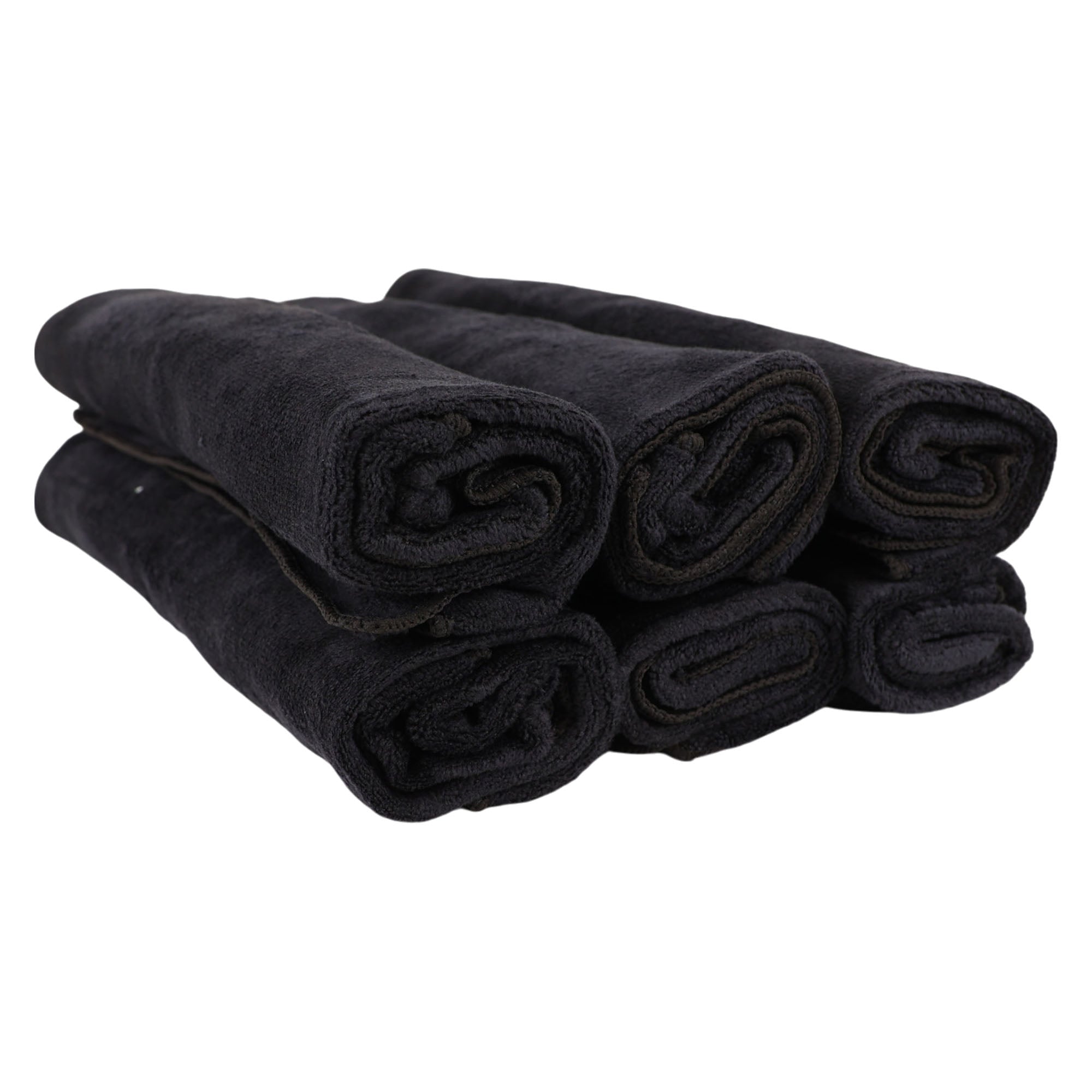 Gabri - Premium Salon Fibre Towel Black (Pack of 6)