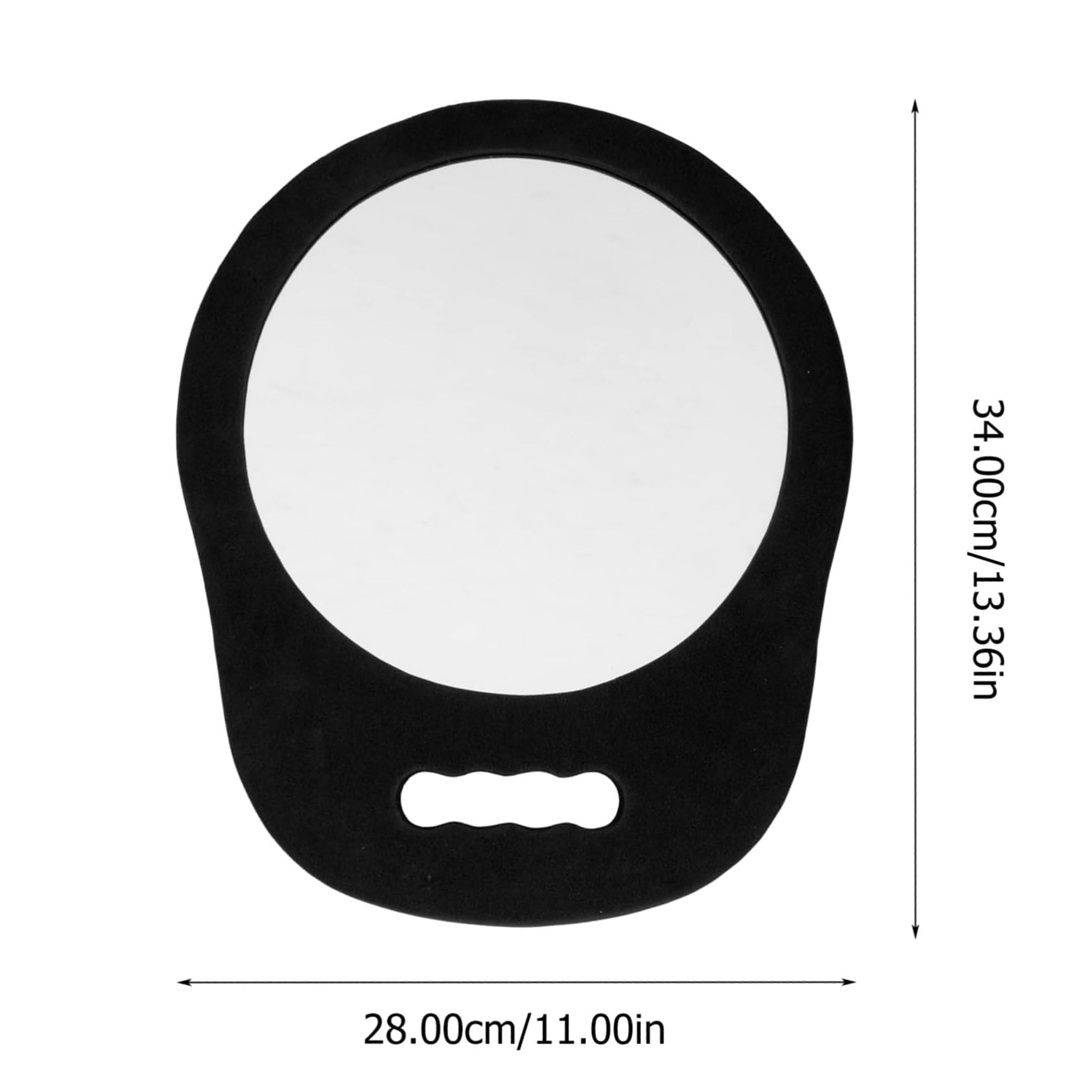 Eson - Salon Mirror Round Foam Handheld 34x28cm