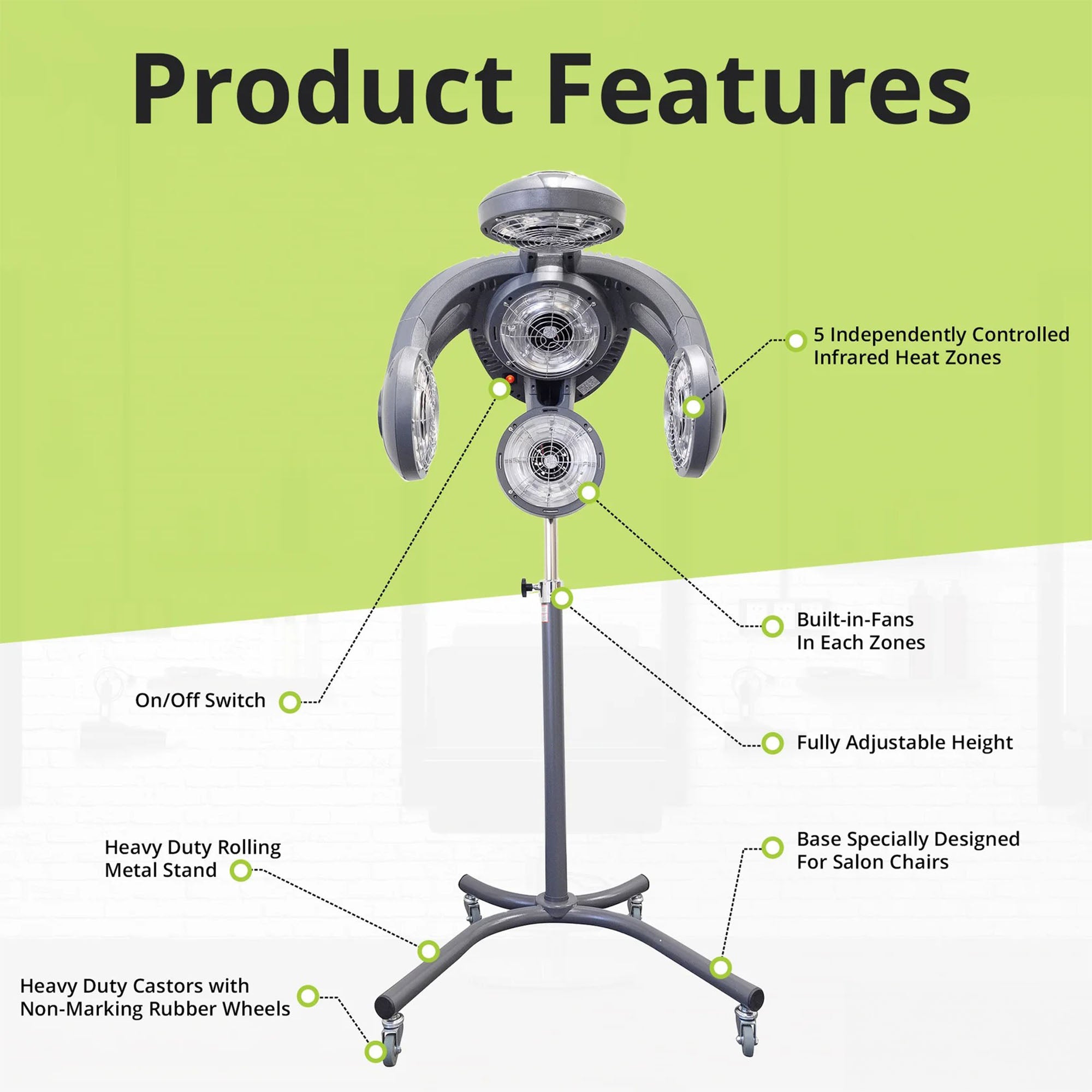 Eson - Pro 5-Zone Infrared Hair Processor (Grey)