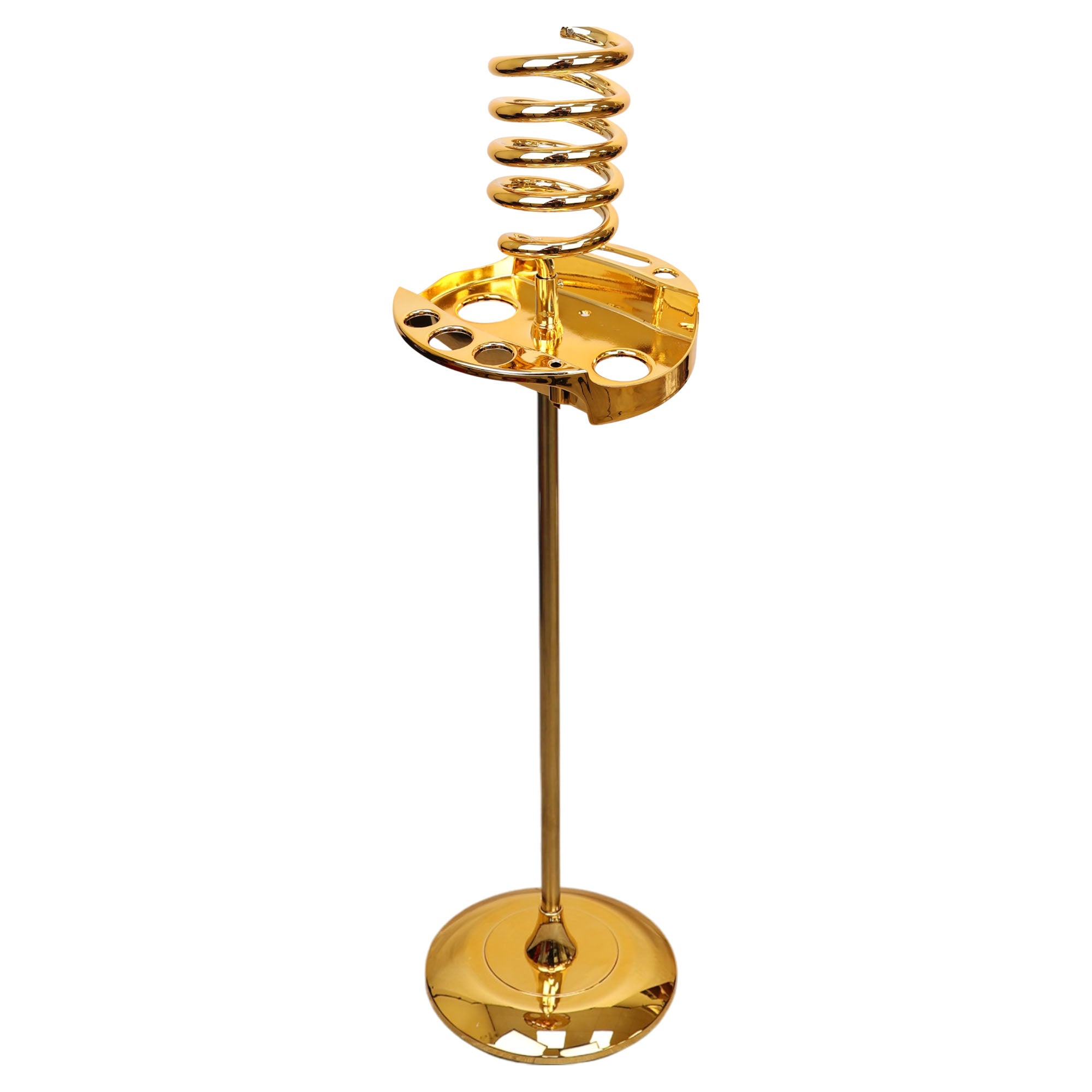 Eson - Hair Dryer Stand Acrylic Spiral Holder With Tray
