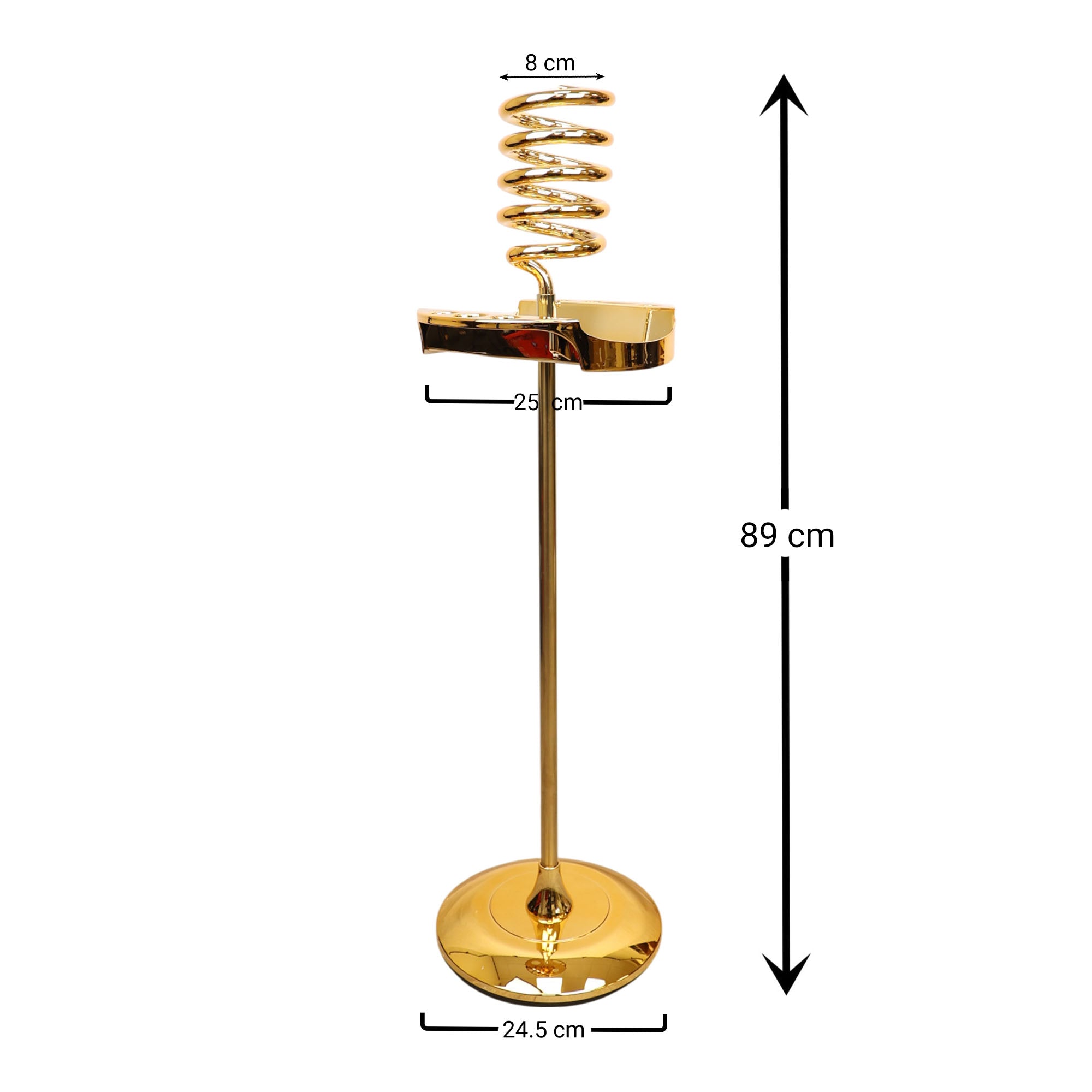 Eson - Hair Dryer Stand Acrylic Spiral Holder With Tray