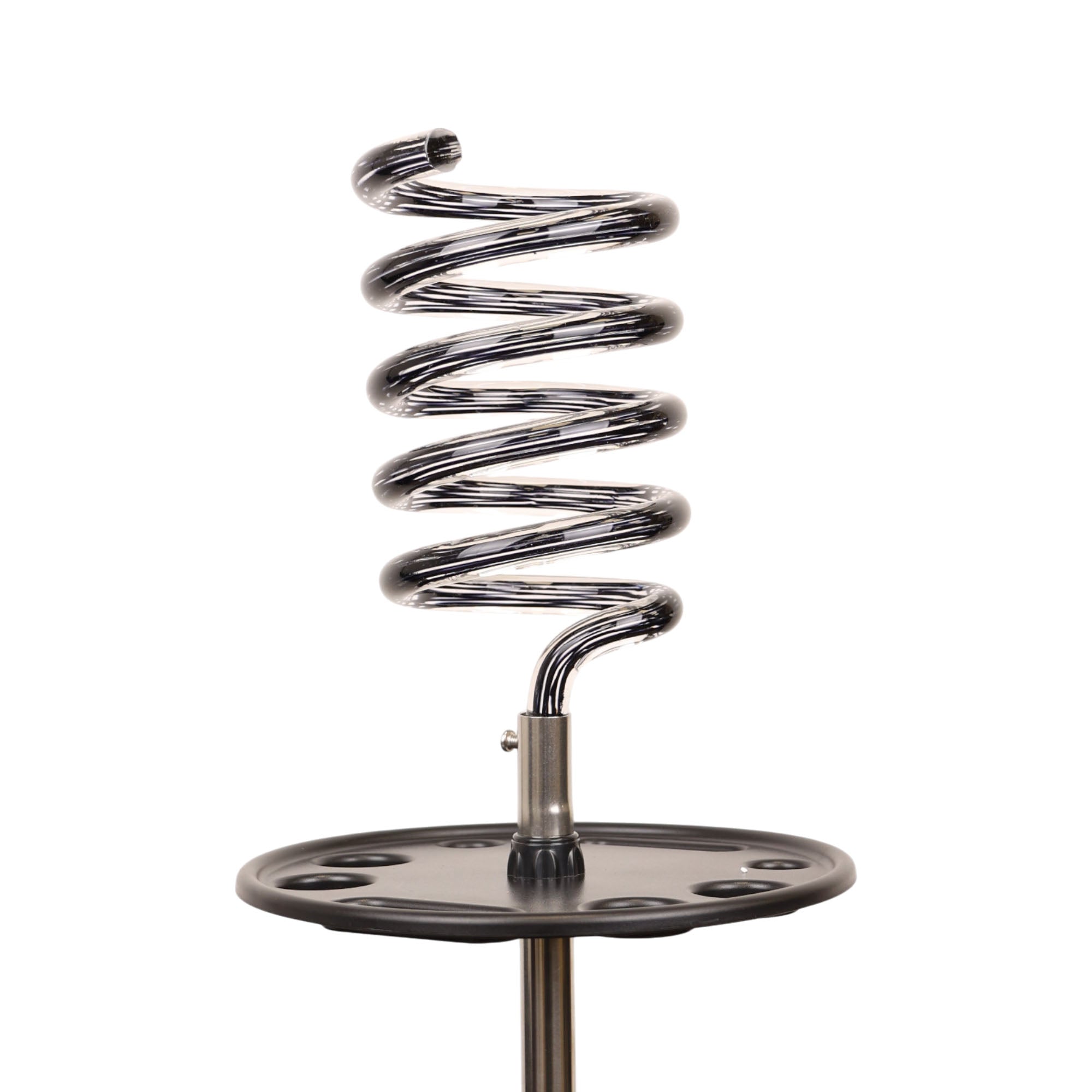 Eson - Hair Dryer Stand Acrylic Spiral Holder With Tray