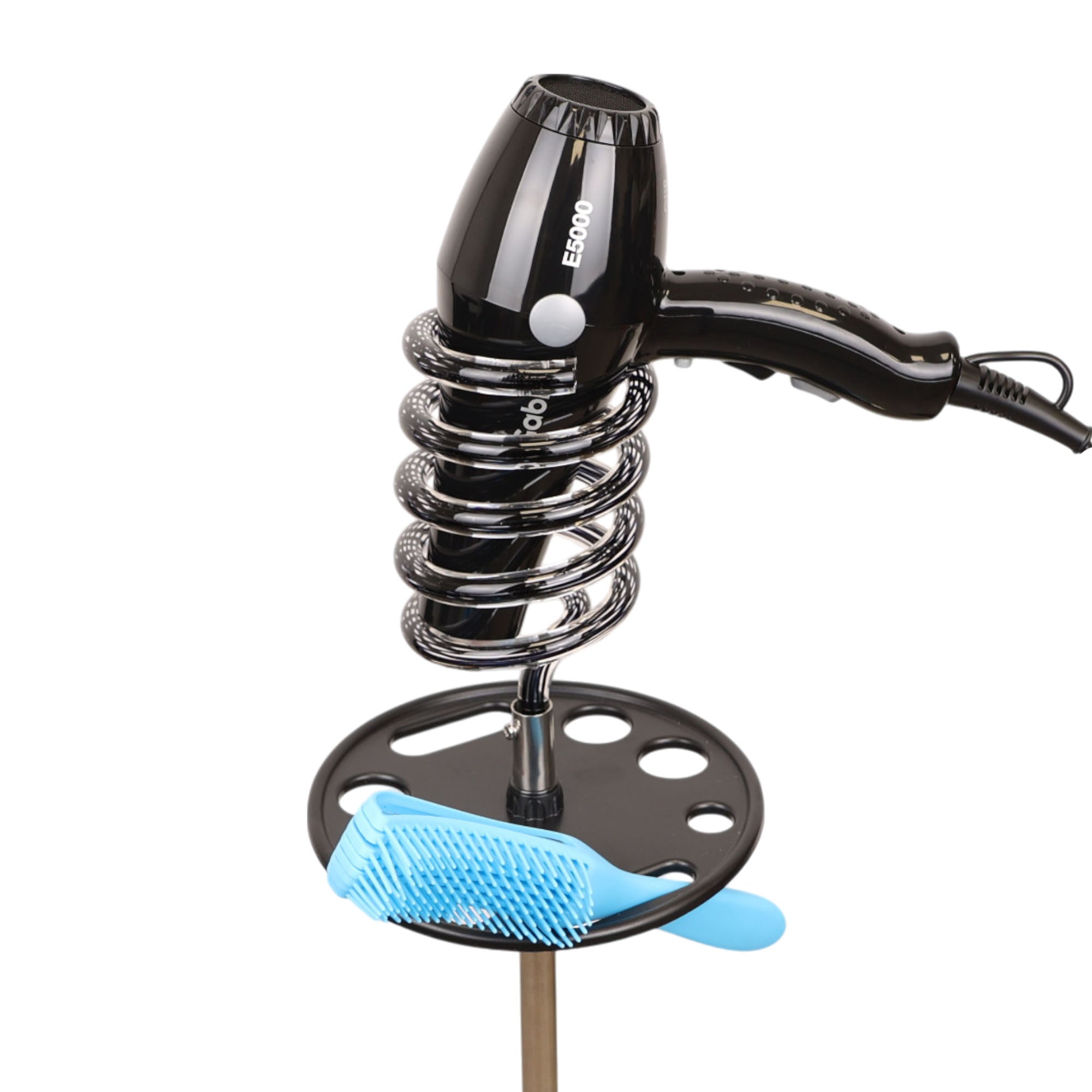 Eson - Hair Dryer Stand Acrylic Spiral Holder With Tray