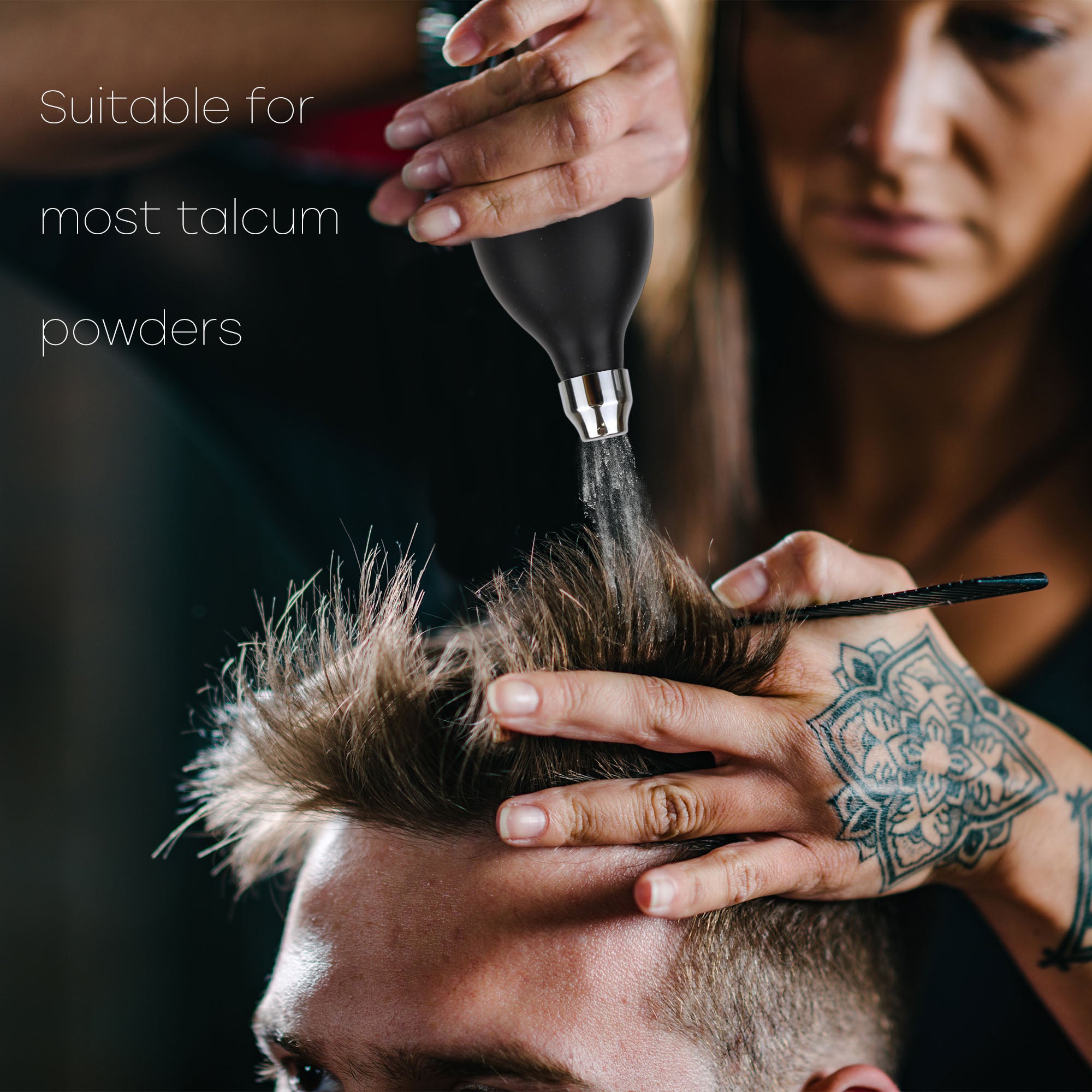 Eson - Barber Talc Powder Blower Puffer