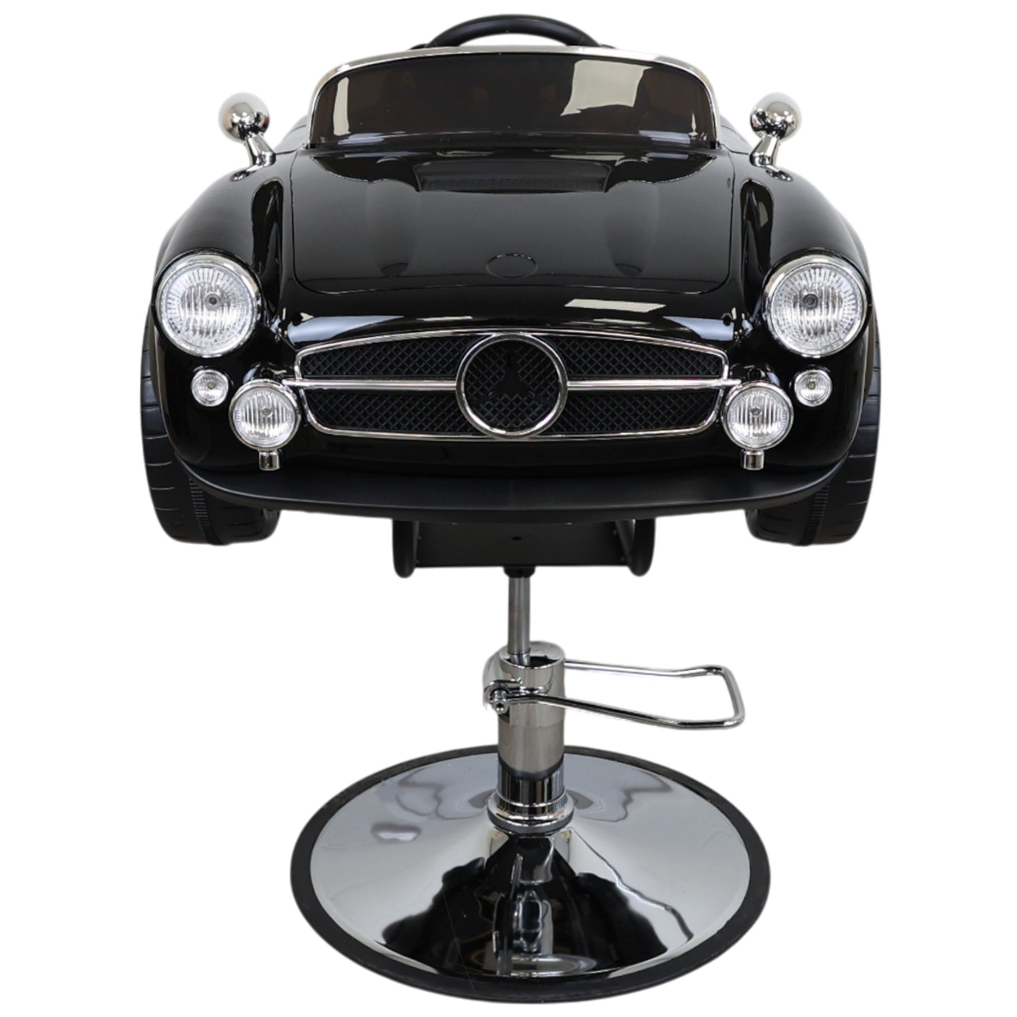 Kids Barber Chairs - Vintage Roadster Classic Black