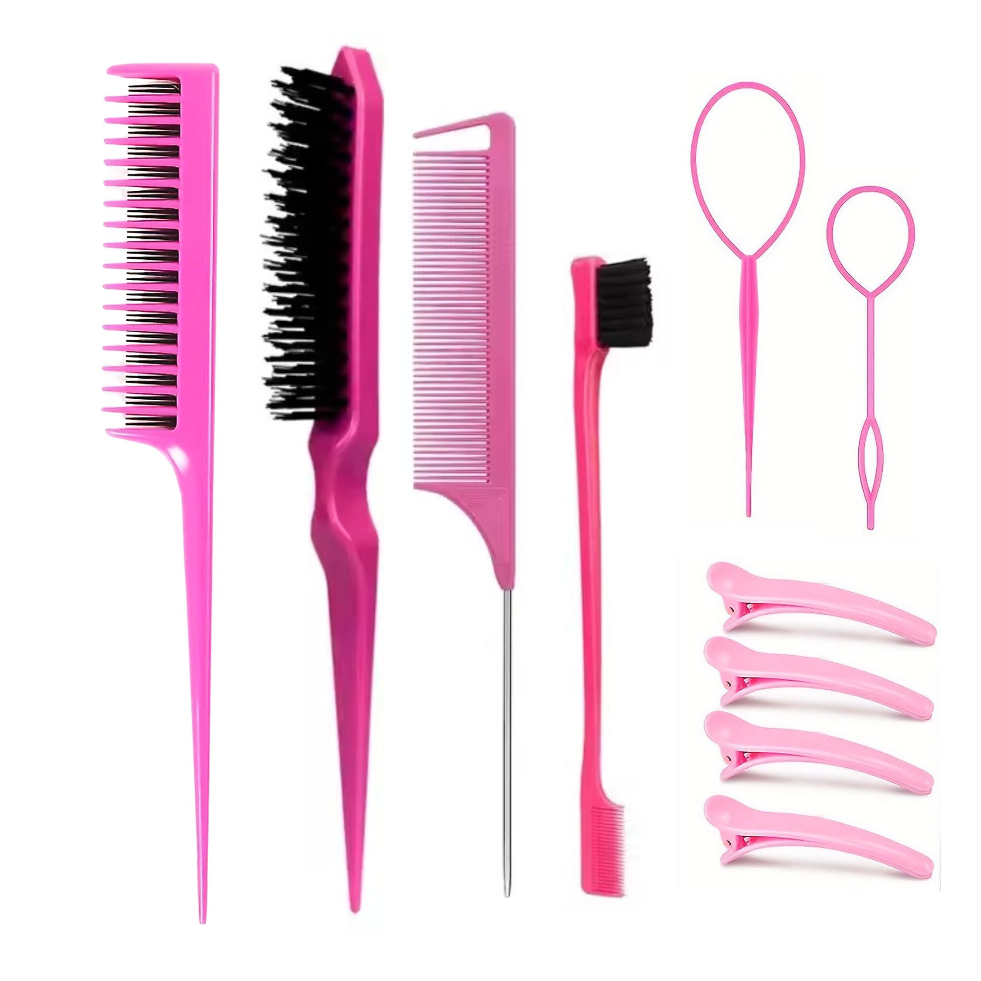 Eson - Hair Comb & Hair Clip Styling Set 10pcs
