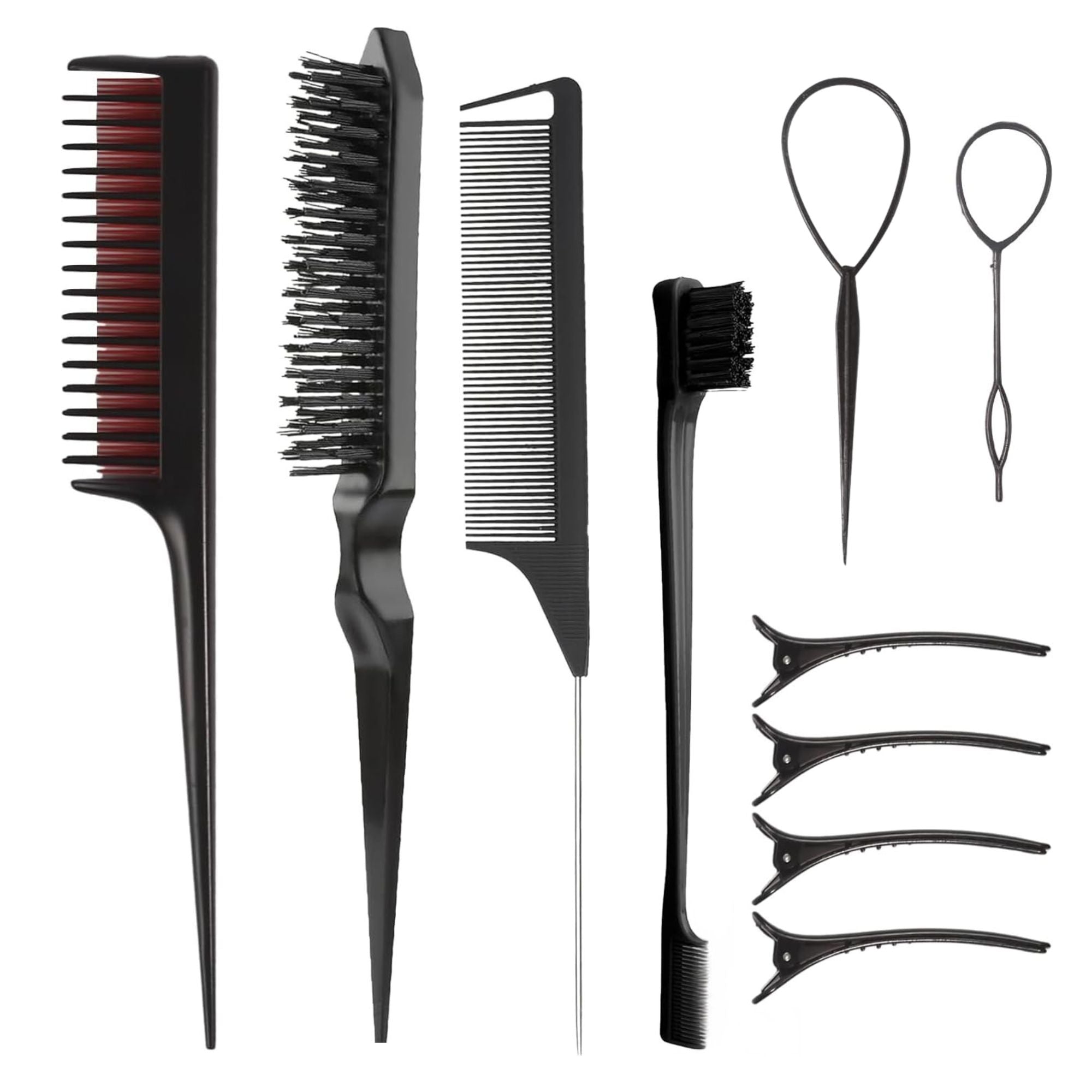 Eson - Hair Comb & Hair Clip Styling Set 10pcs