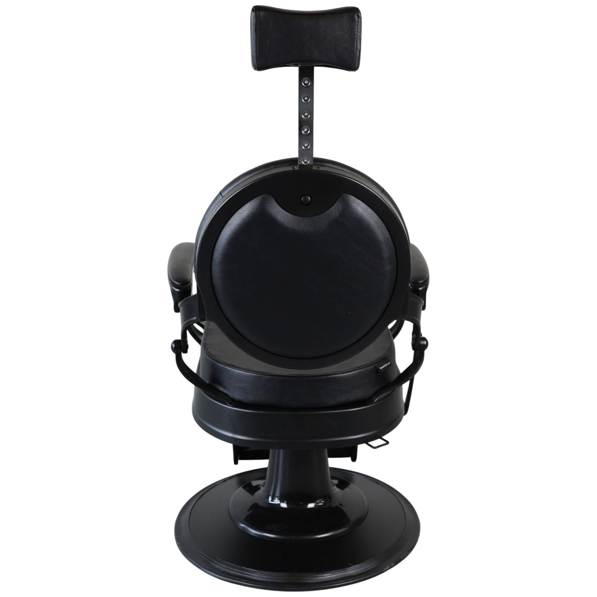 Barber Chair - Vintage Style Black & Matte Black Accents