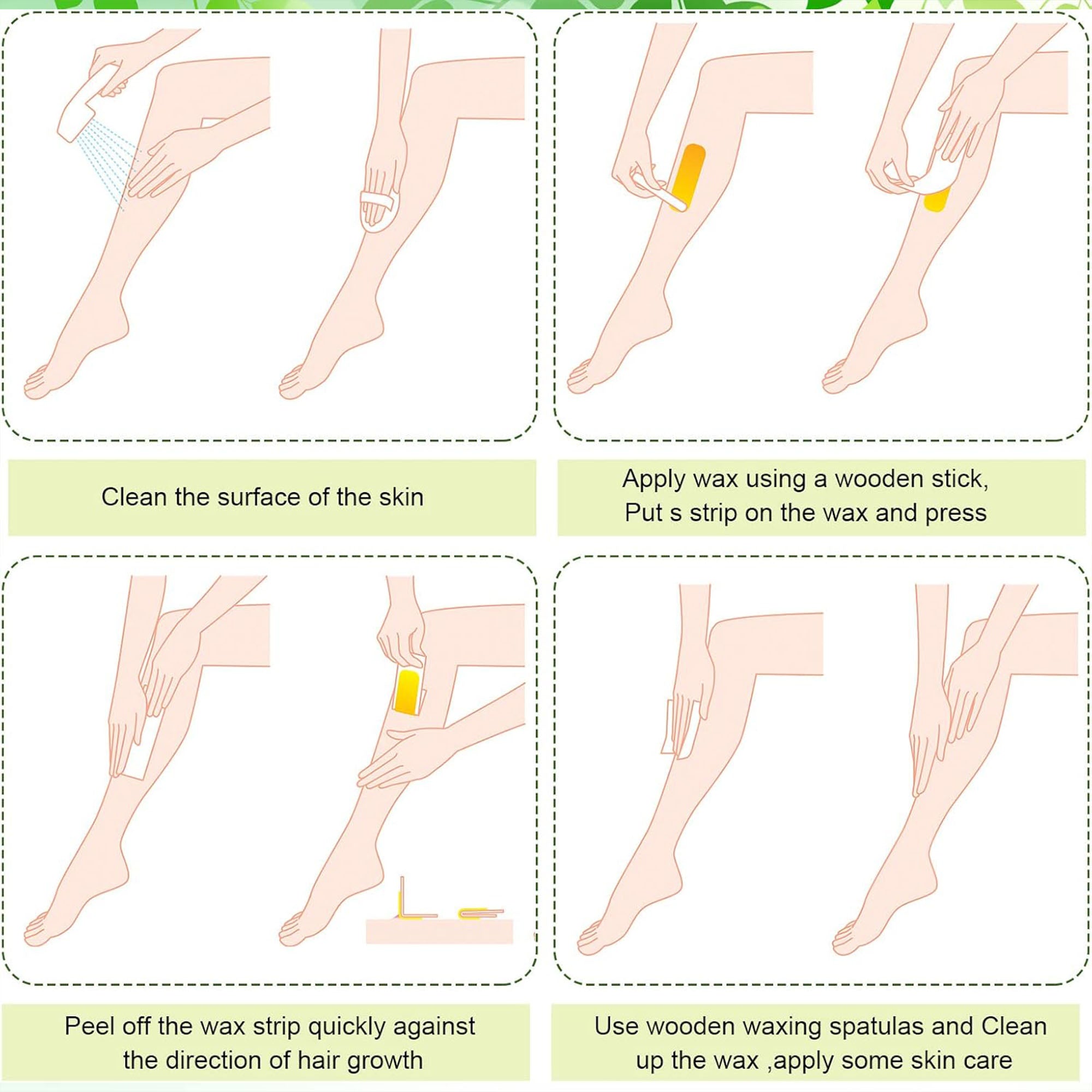 Eson - Wax Paper Strips For Depilation 100pcs