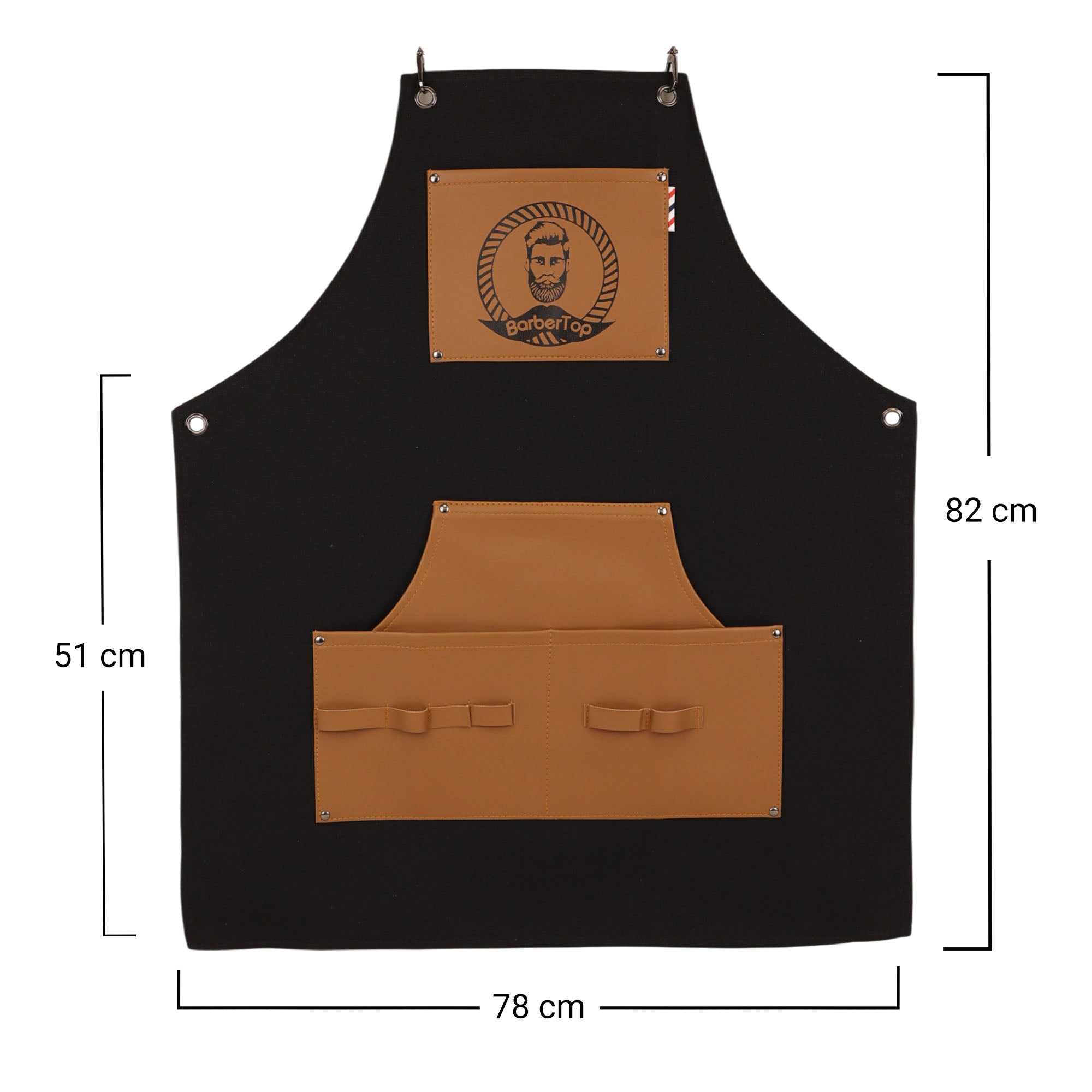Eson - Hair Cutting Apron Canvas & Leather Collection