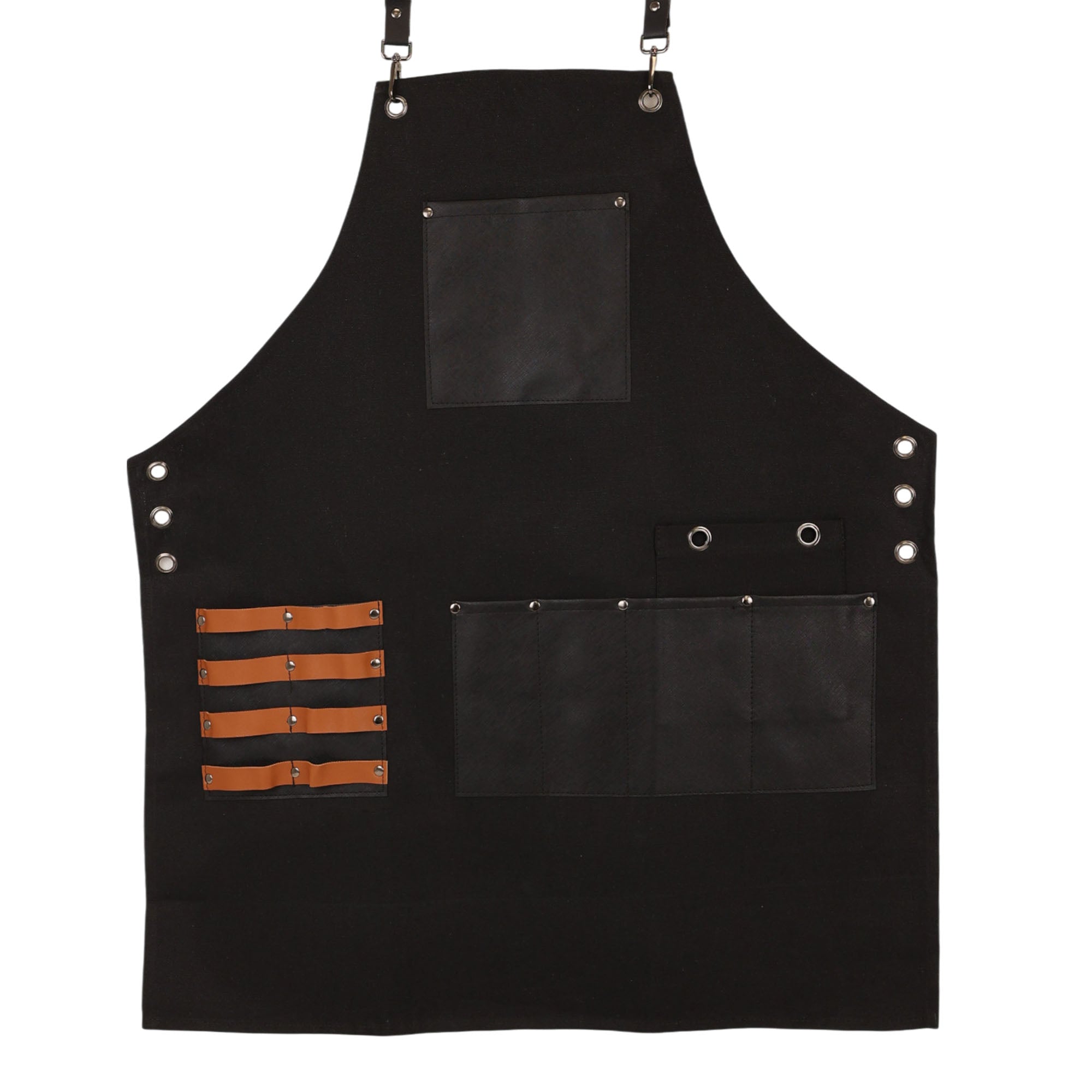 Eson - Hair Cutting Apron Canvas & Leather Collection