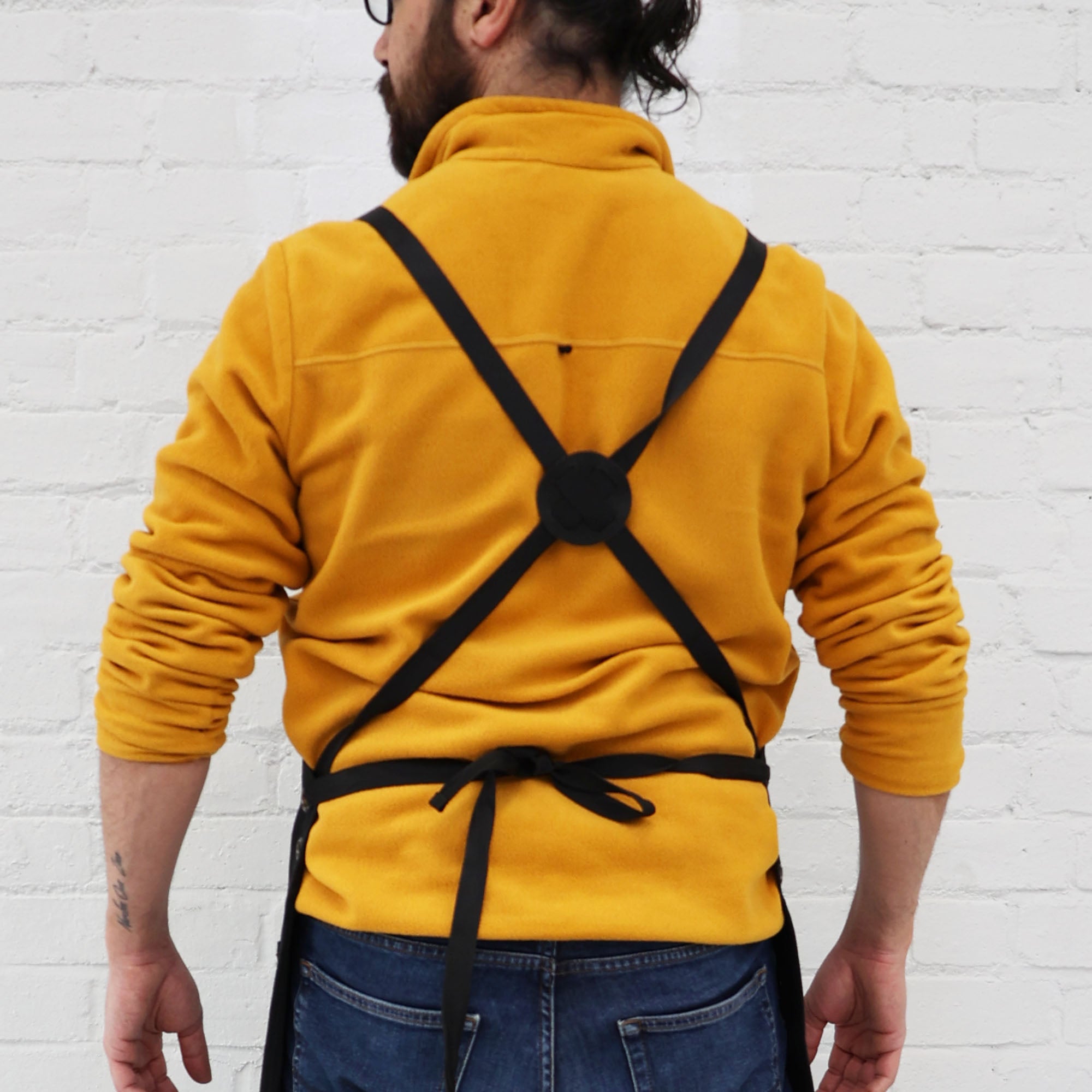 Eson - Hair Cutting Apron Canvas & Leather Collection