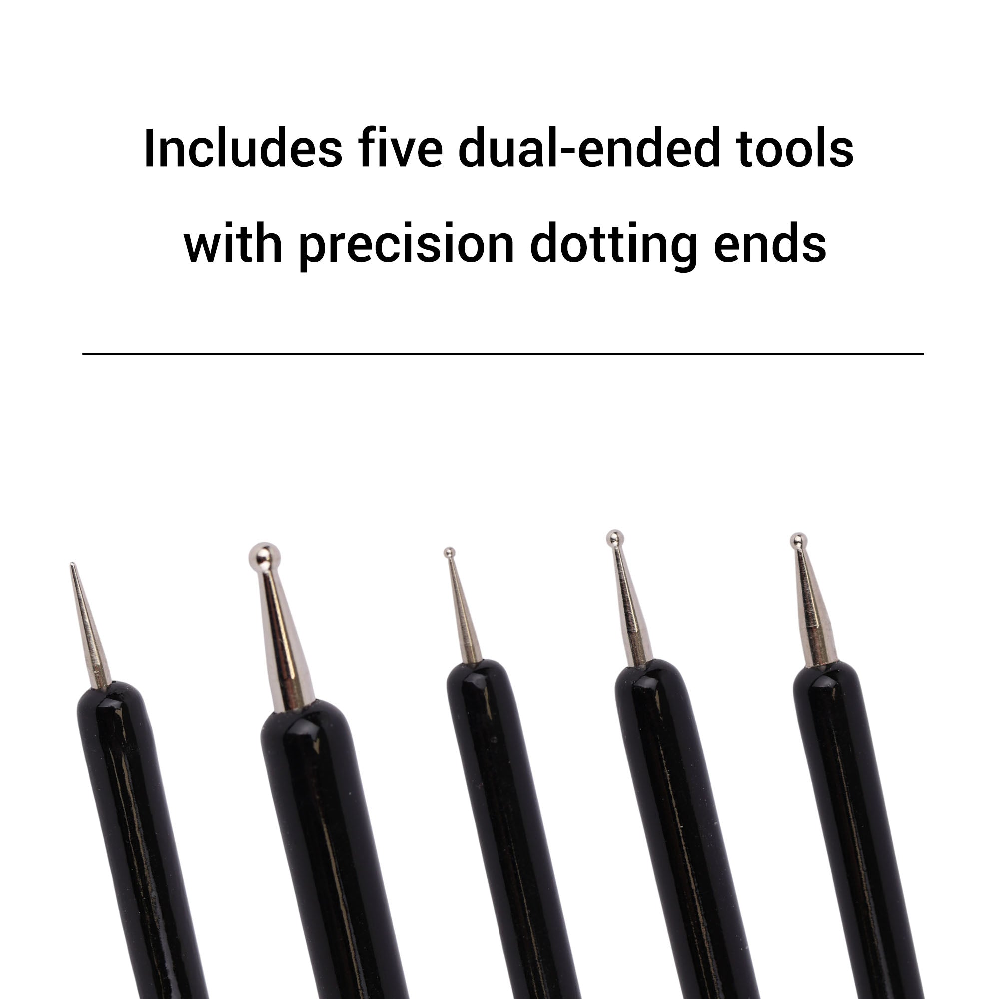 Kiepe - Nail Art Design Silicone & Dotting Tools Set 5pcs