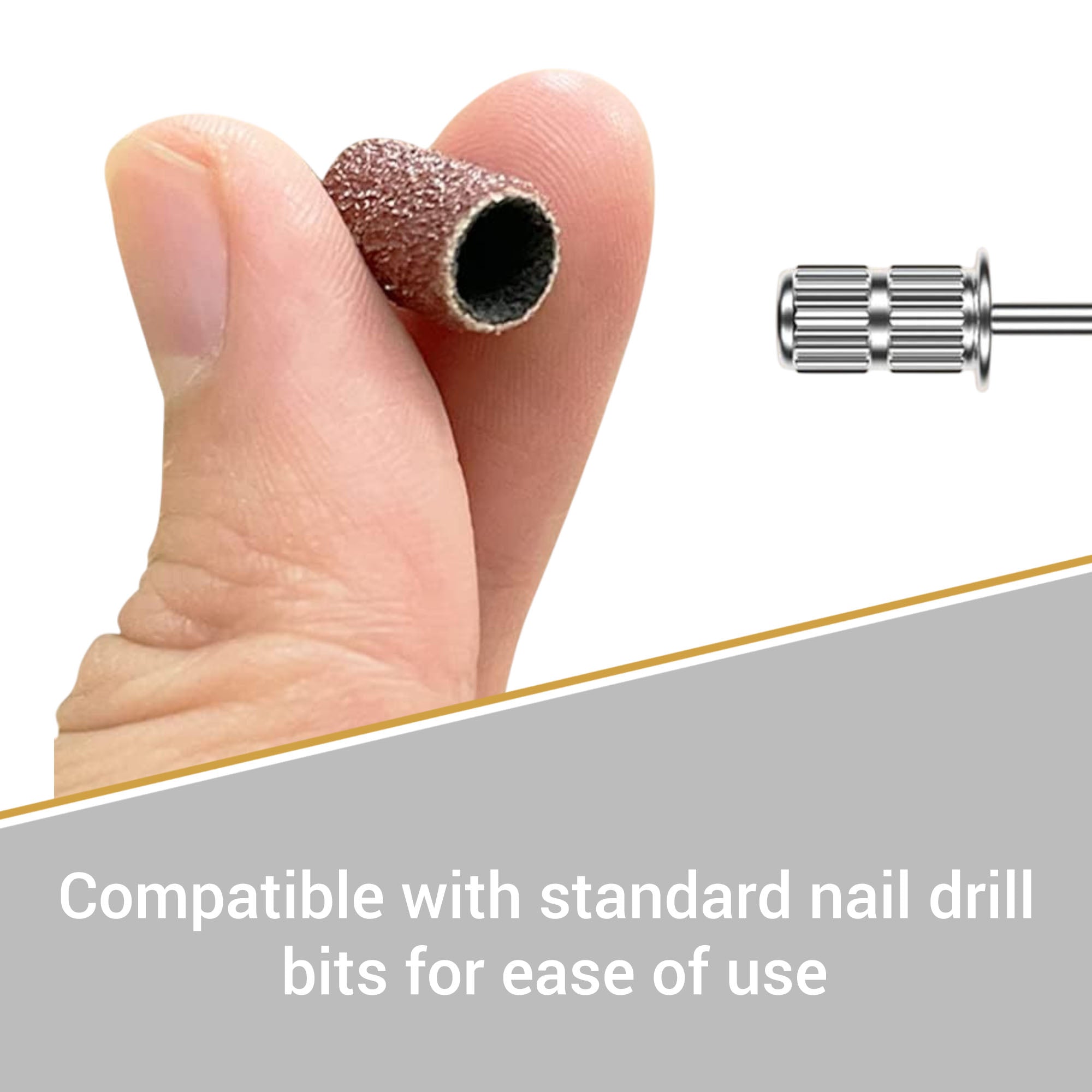 Kiepe - Nail Drill Sanding Bands 80/150/240 Grit 100pcs