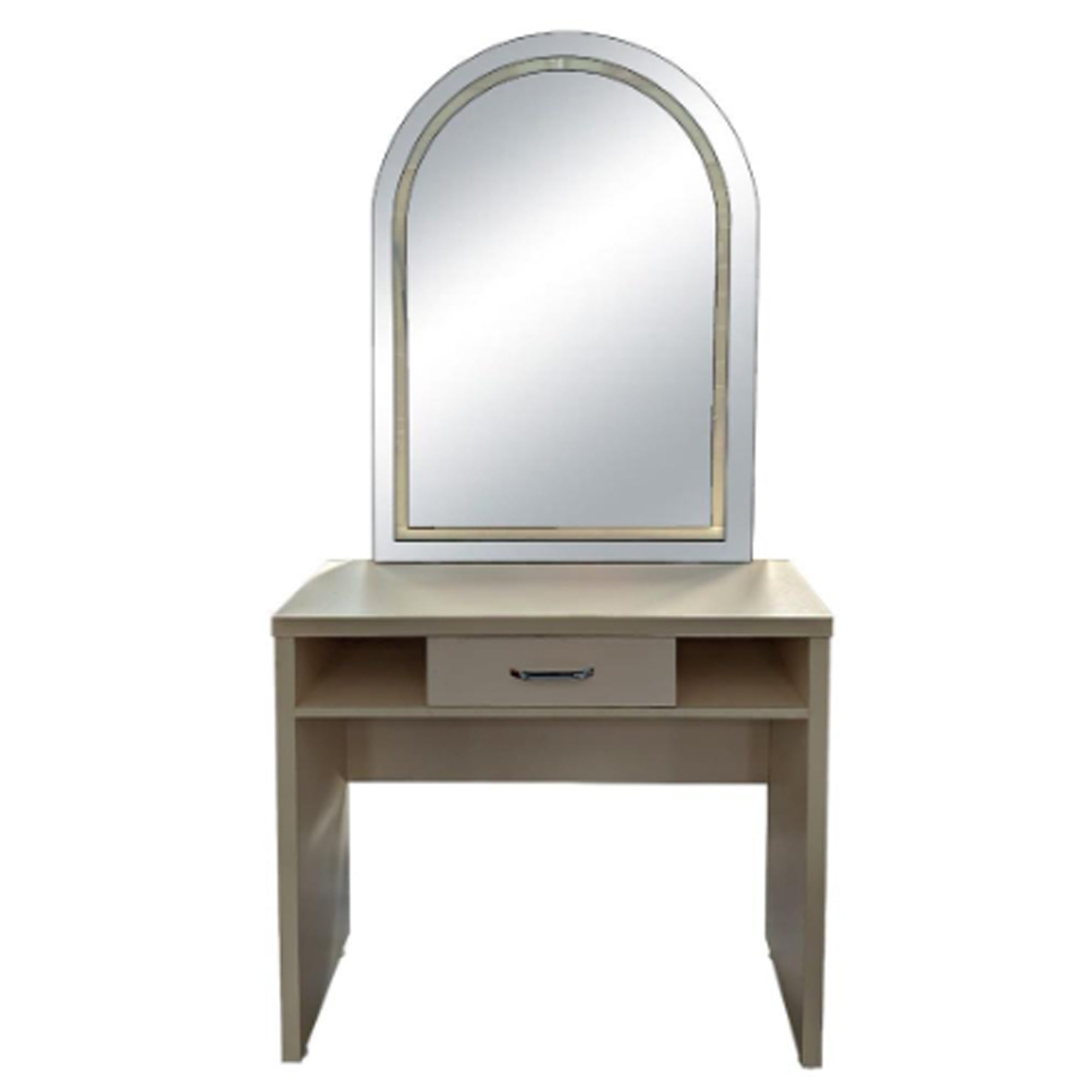 Salon Station Unit - Styling Station With Arched LED Mirror