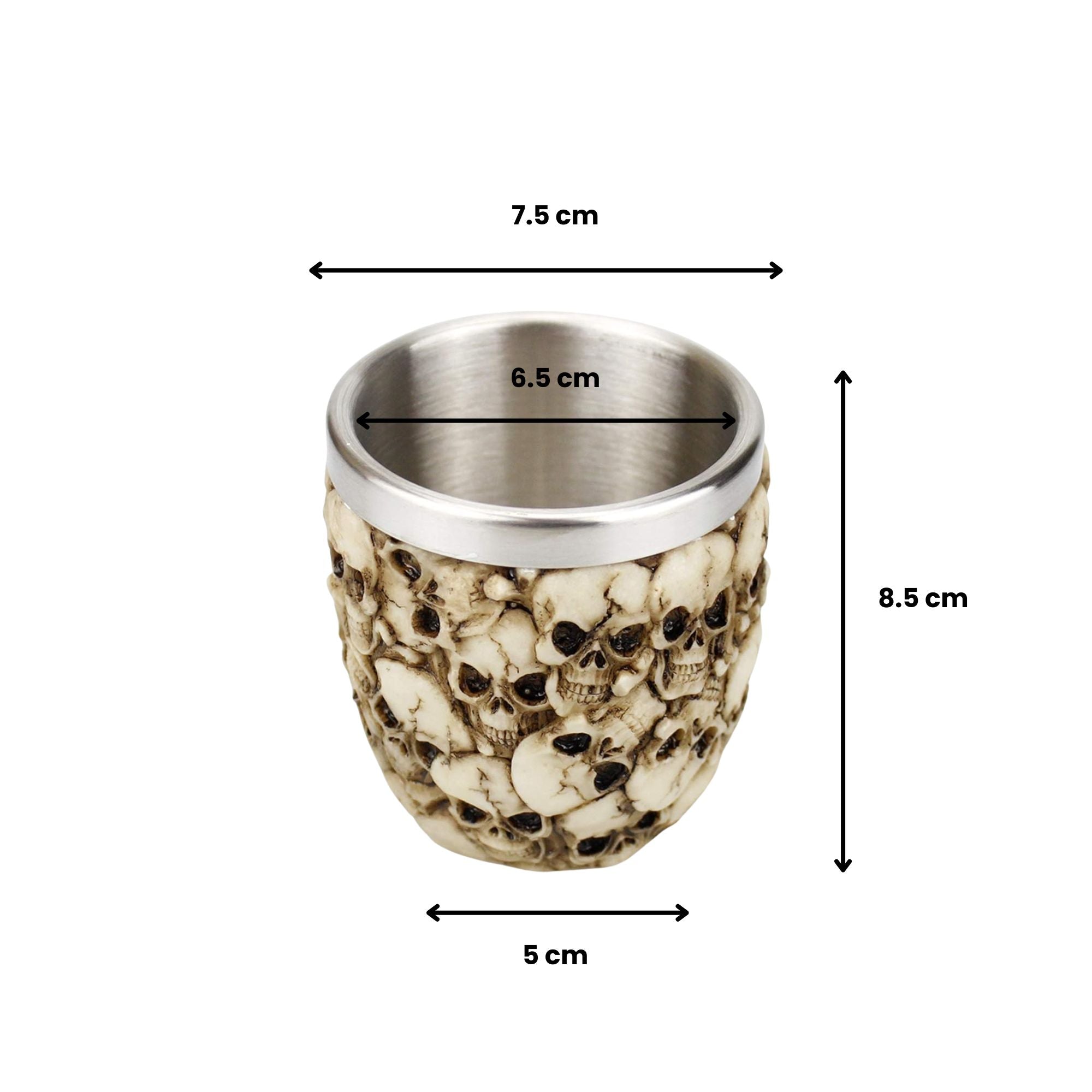 Eson - Shaving Bowl Stainless Steel Skull Collection