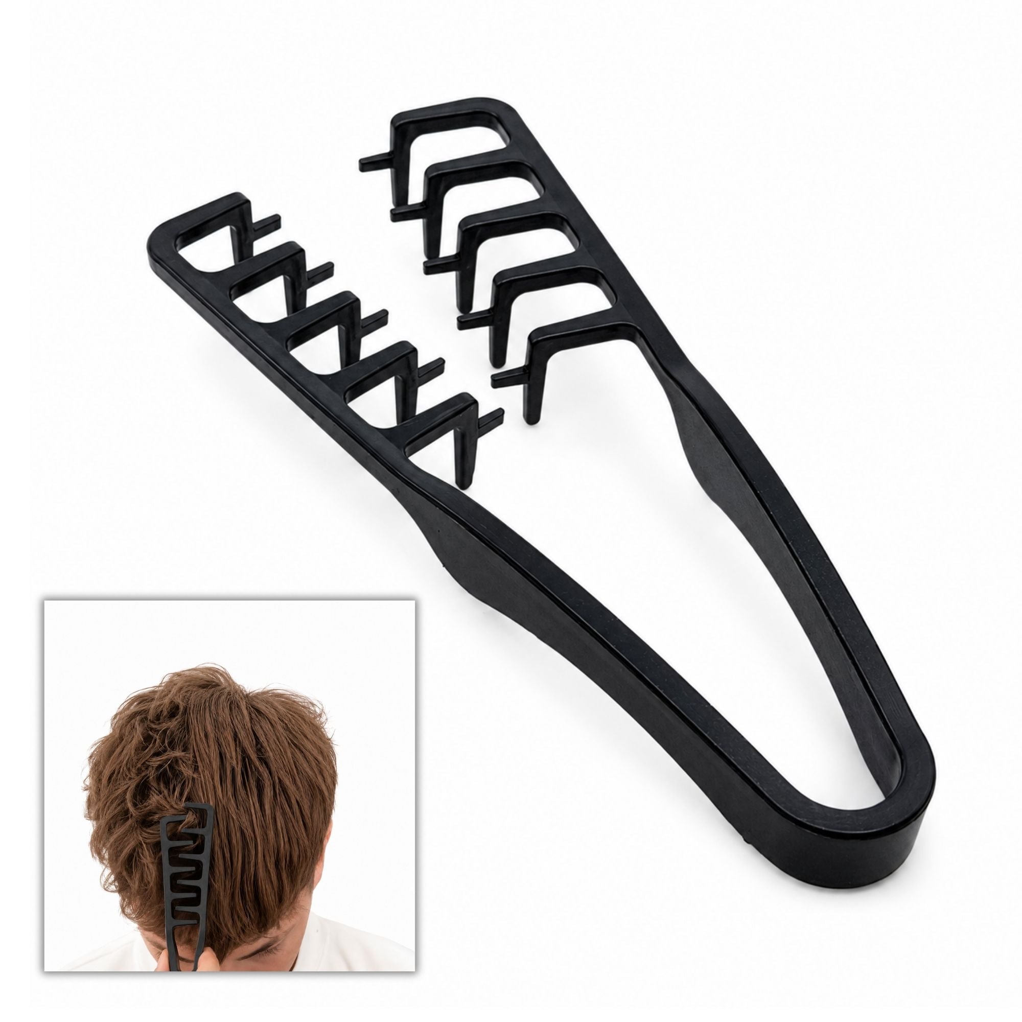 Gabri - Professional Wide-Tooth Texturising & Root Lift Comb Black