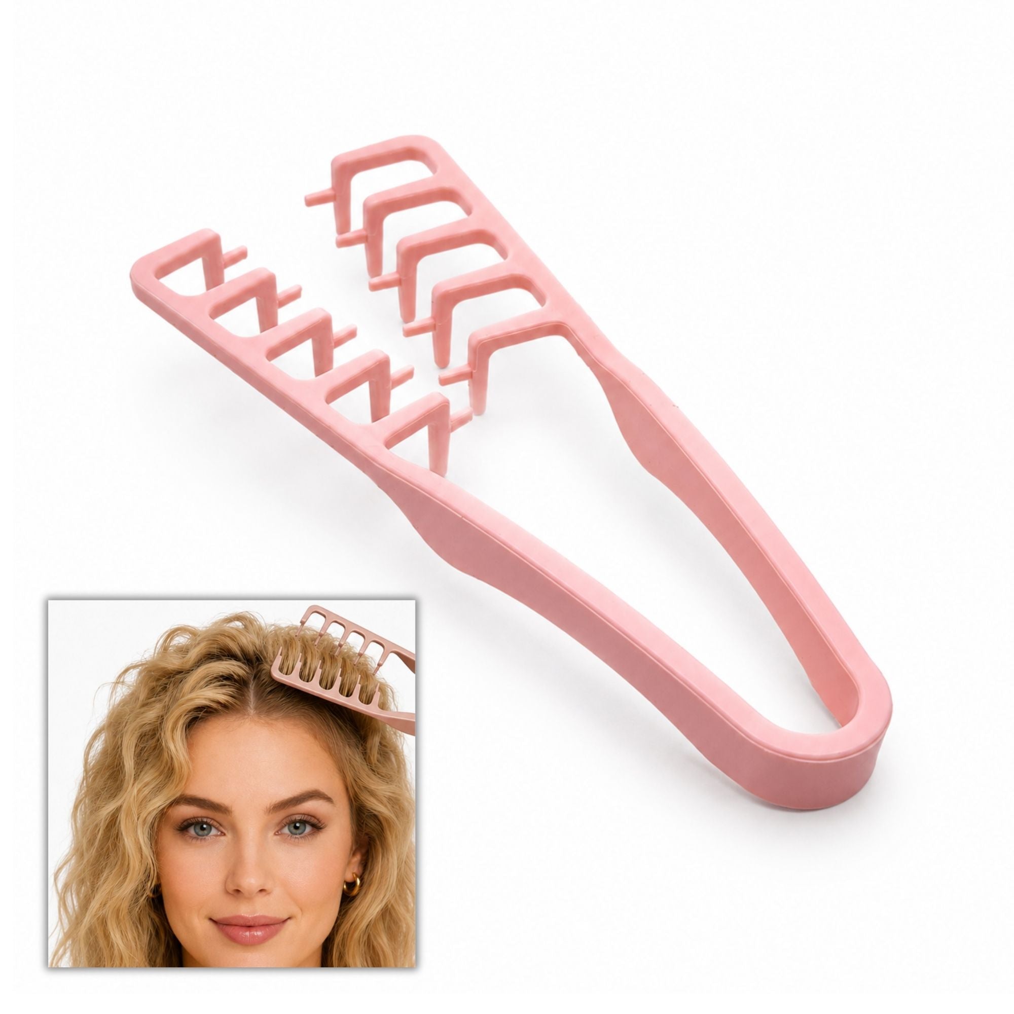 Gabri - Professional Wide-Tooth Texturising & Root Lift Comb Pink