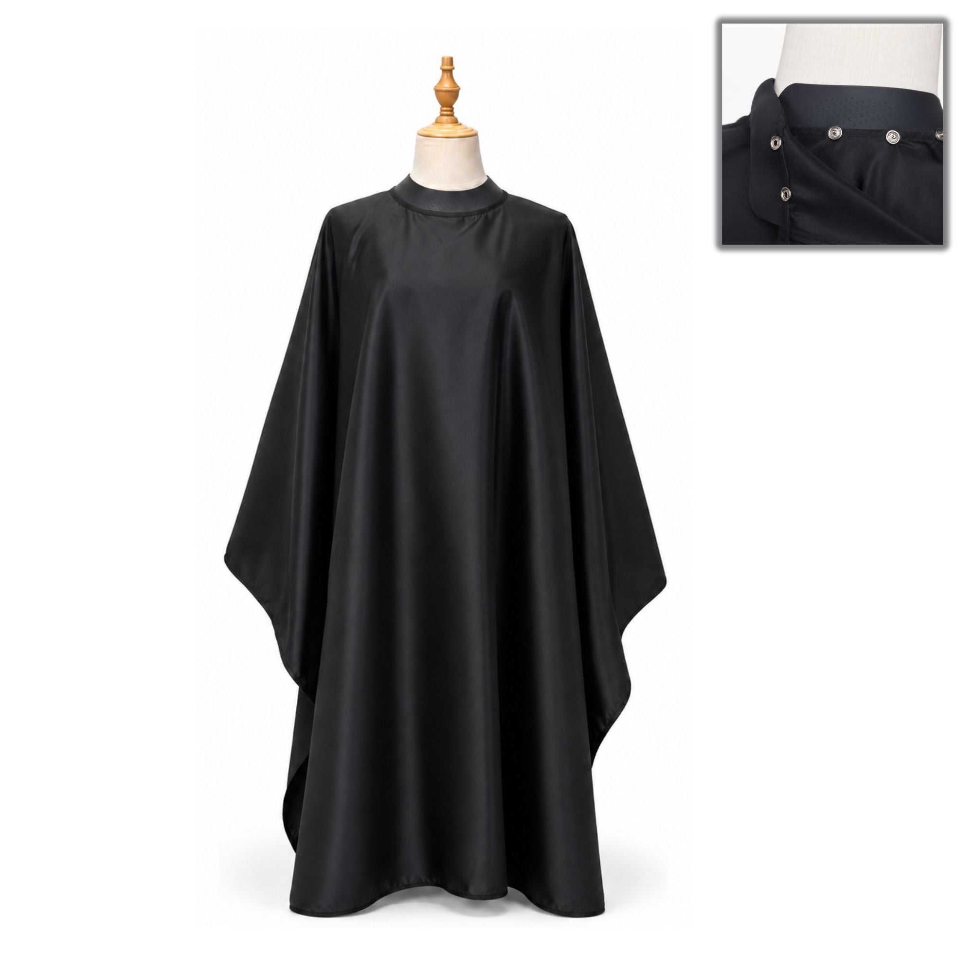 Eson - Professional Hairdressing Gown with Adjustable Popper Neck Closure