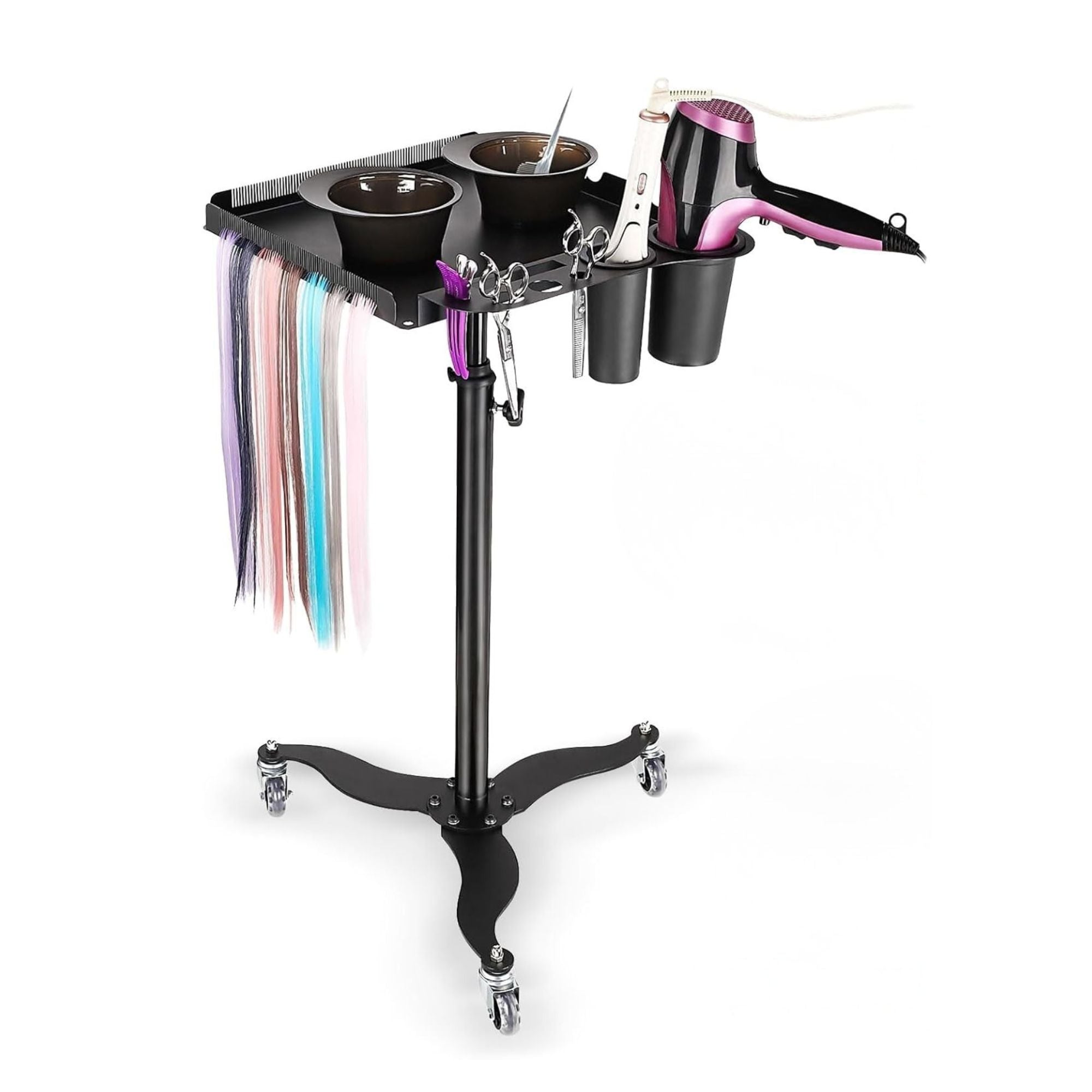 Gabri- Premium Metal Hairdressing Trolley with Magnetic Tint Bowls