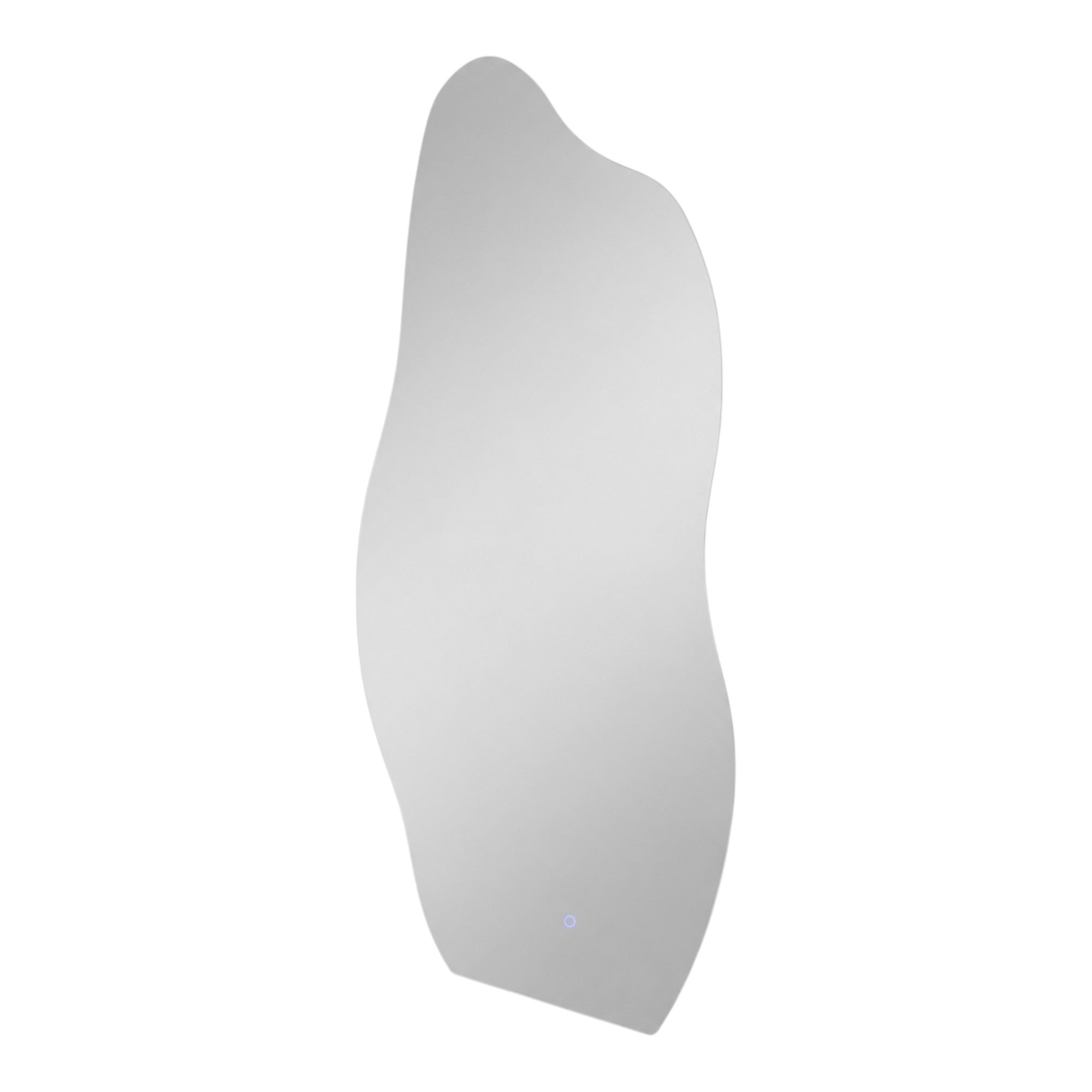 Salon Mirror - Irregular Wavy Backlit Frameless LED Mirror with Smart Touch Sensor & 3-Colour Lighting Modes
