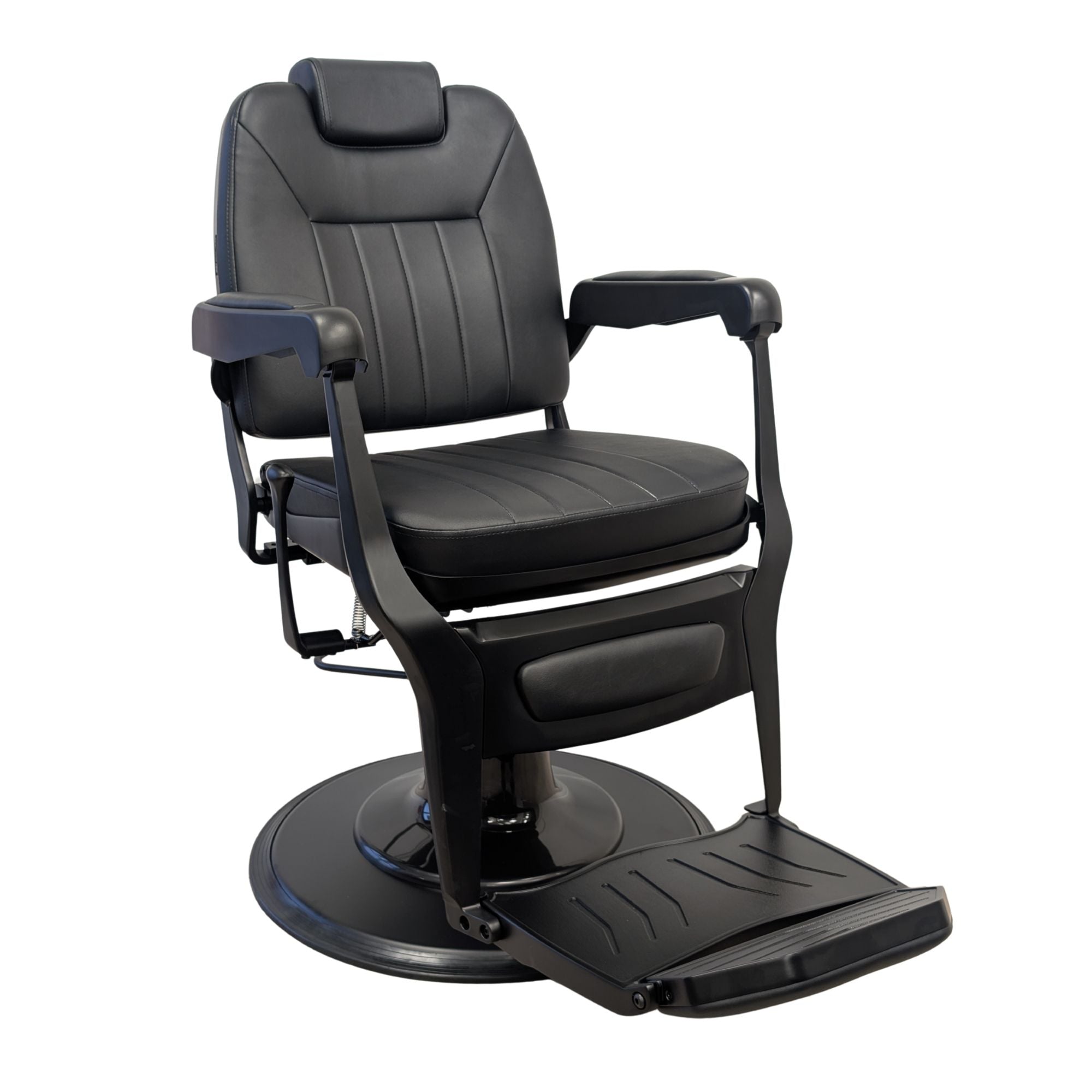 Barber Chair - Elite Black & Matte Black Accents